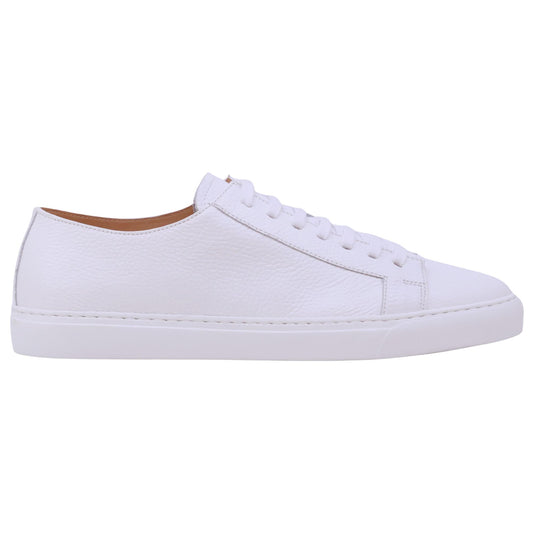 Triver Flight 465-02 sneaker uomo in pelle bianca casual elegante Made in Italy 
