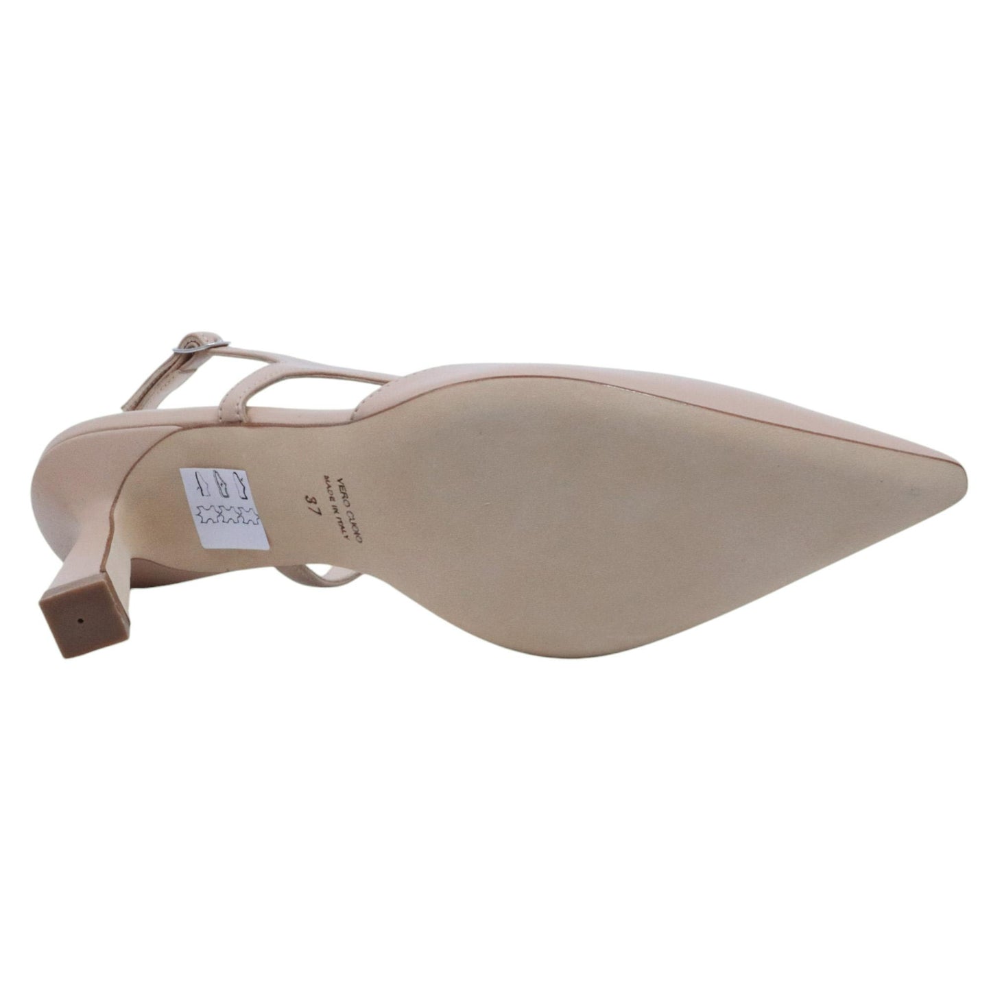 Slingback donna Anna F 1872 in pelle nappa beige 