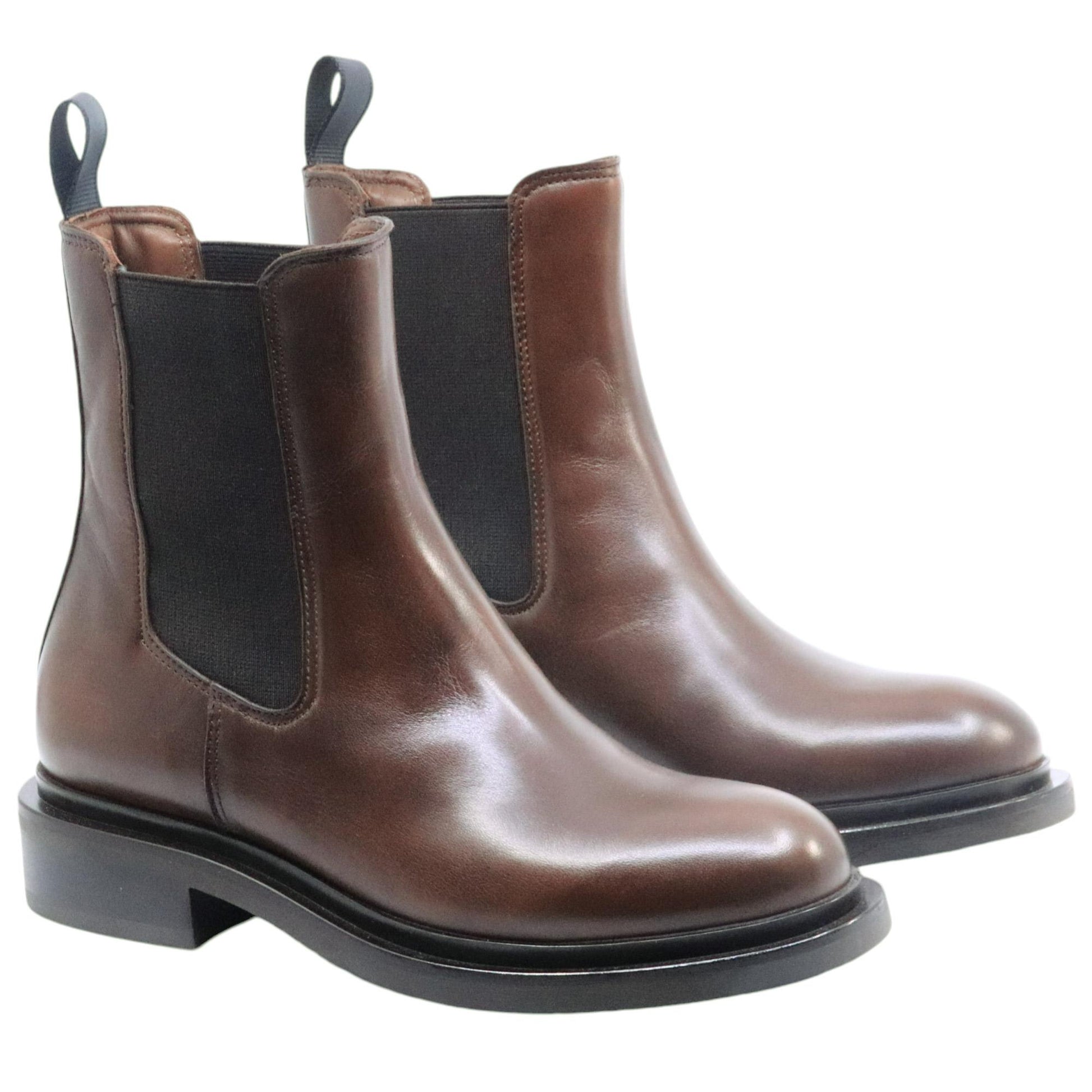 Chelsea Mjus L58201 da donna in pelle marrone 