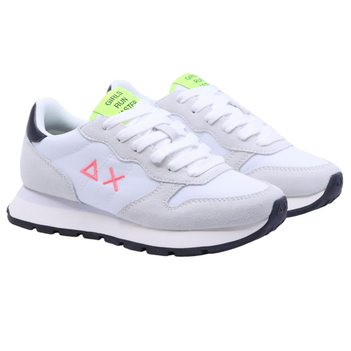 Sneaker donna Sun68 Ally Solid Nylon Z35201 in tessuto bianco 