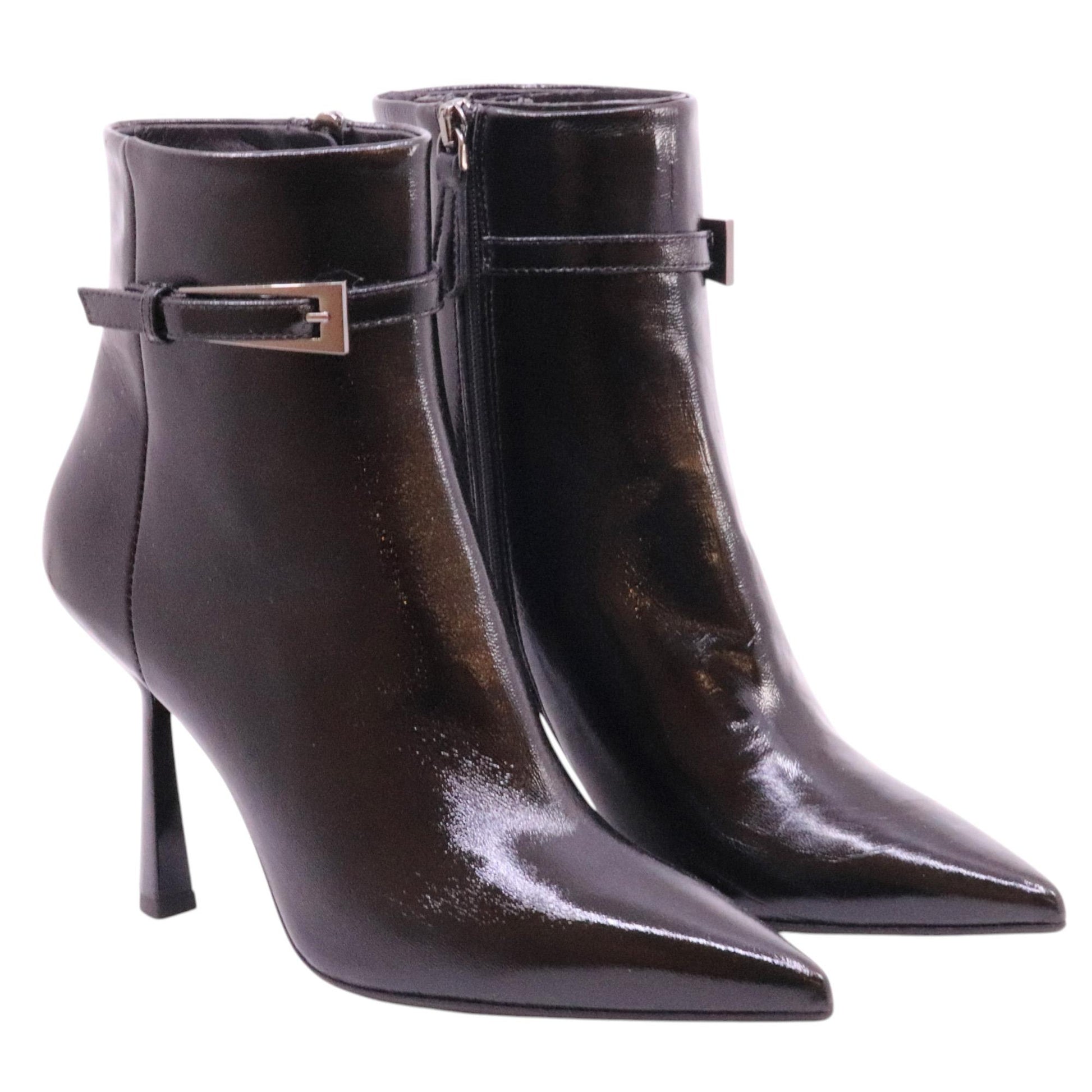 Chantal 2732 tronchetto donna pelle verlux nera 