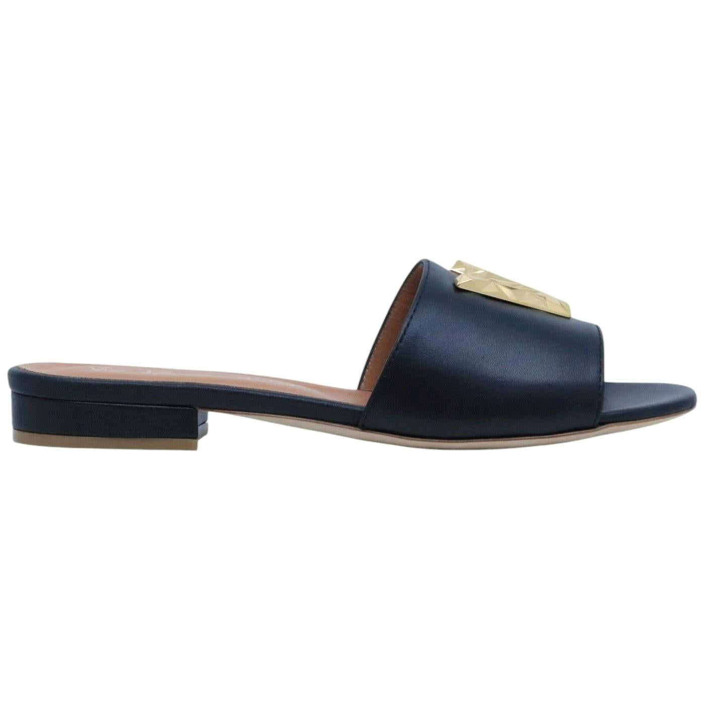 Sandalo donna Via Roma 15 4153 in pelle nera 