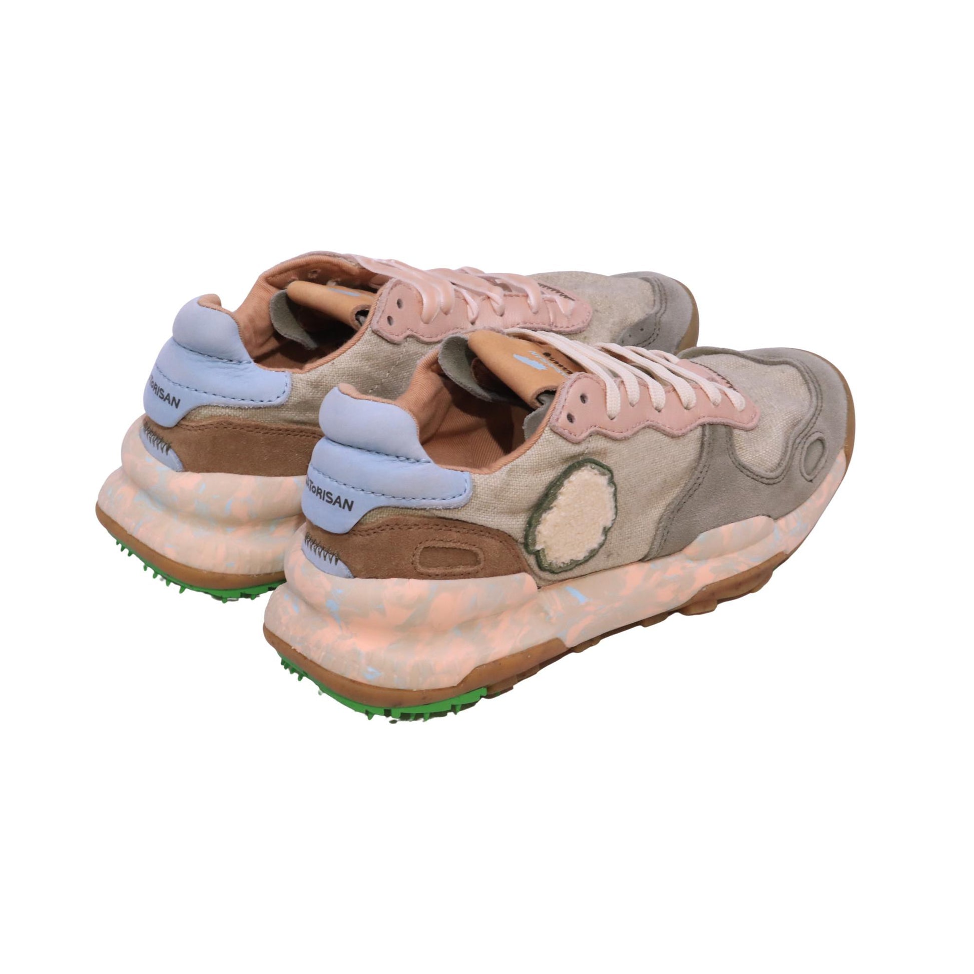Satorisan Chacrona Linen Urbanite Green W sneaker donna in camoscio e tessuto 
