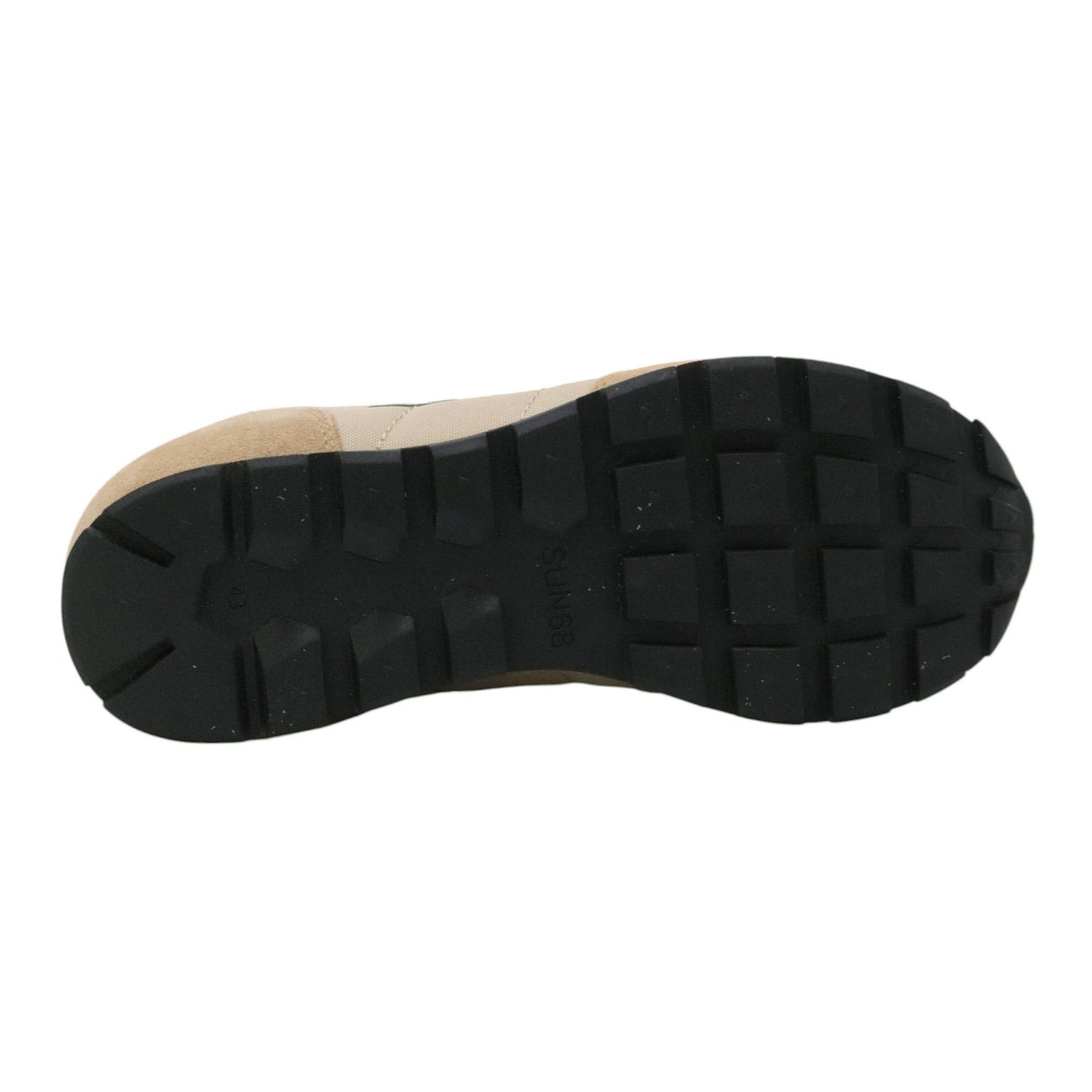 SUN68 Tom Solid Z45101 sneaker uomo in nylon e suede beige 