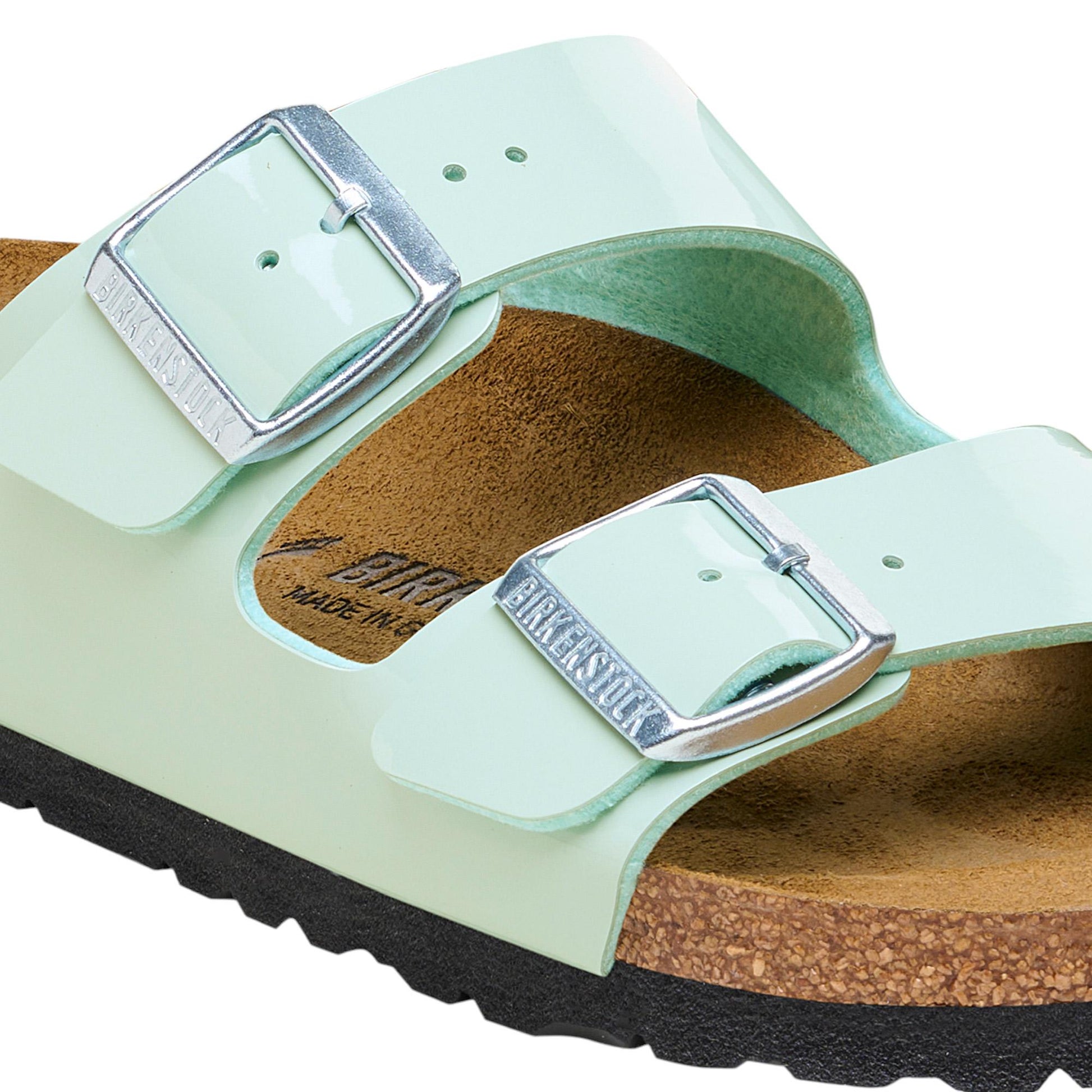 doppia fibbia verde acqua ARIZONA-BFPAT-SUGREENAZZURRO BIRKENSTOCK