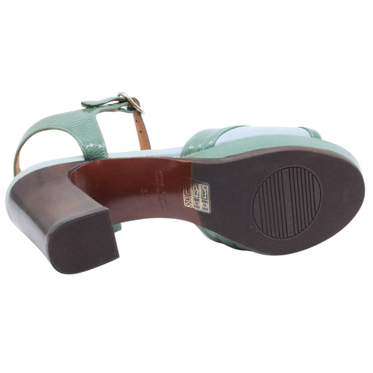 Chie Mihara Kaelo sandalo donna in pelle verde 