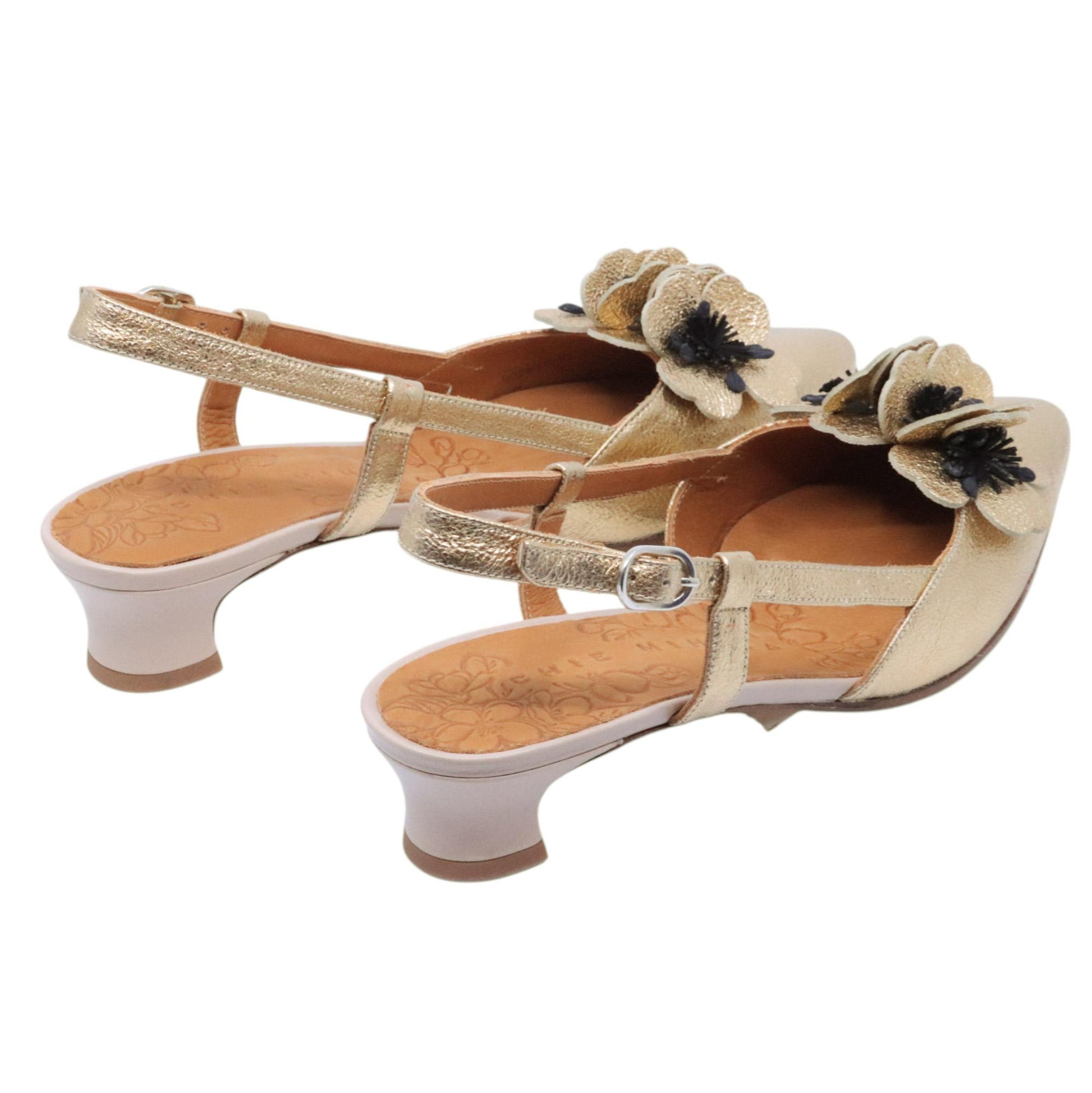 Chie Mihara Bri slingback donna in pelle platino 