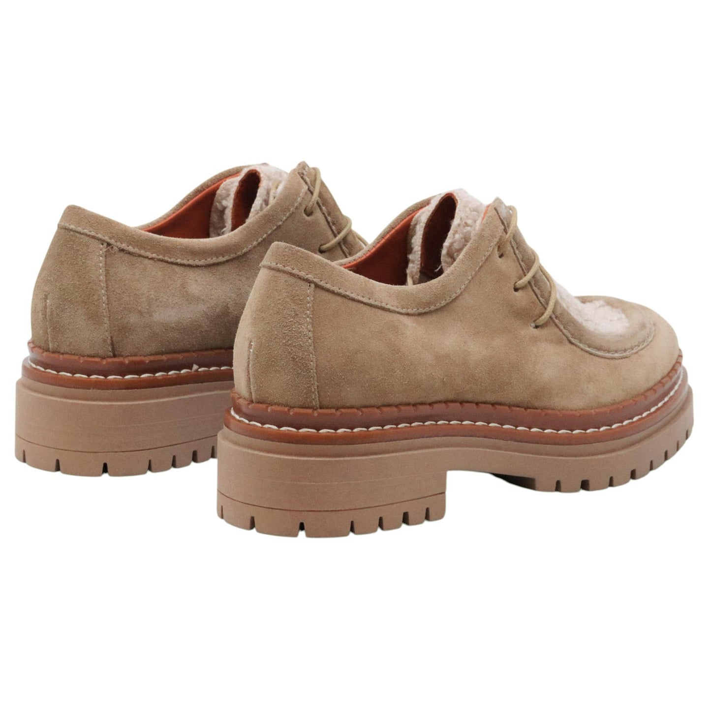 Mjus Dixie L97106 scarpa bassa donna in camoscio color beige chiaro 