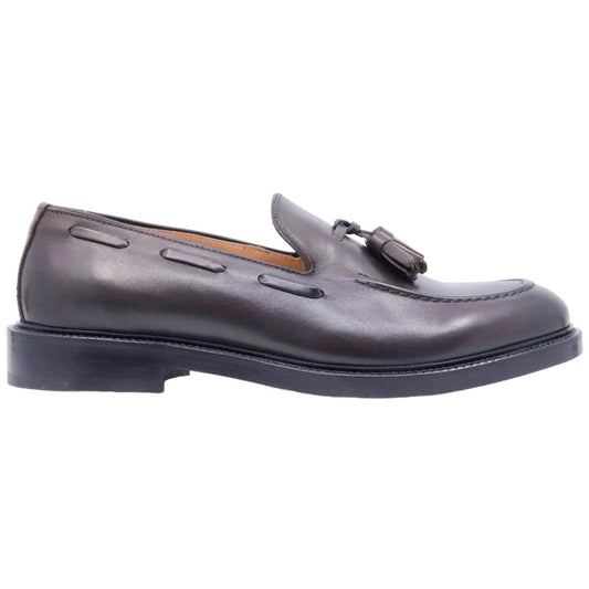 Mocassino uomo Seboy's 3107 in morbida pelle di colore testa di moro 