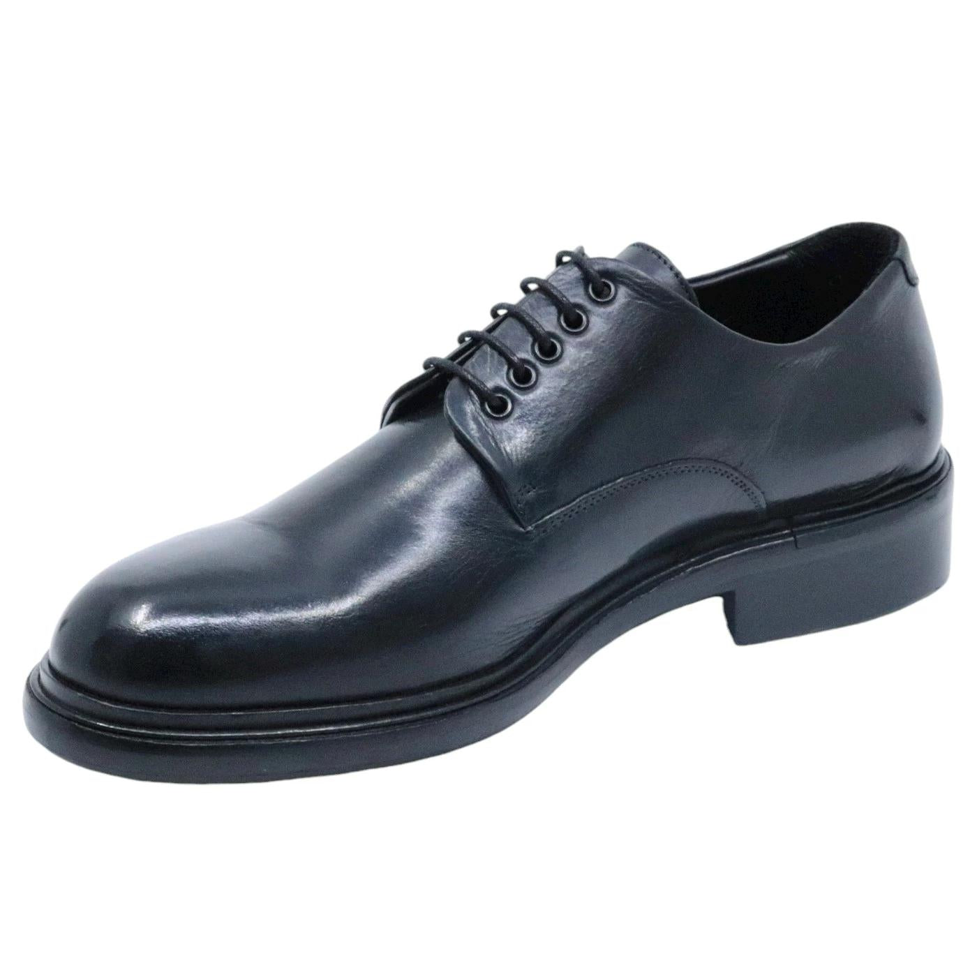 Scarpa Derby imperiale uomo Crispiniano 860 in pelle nera 