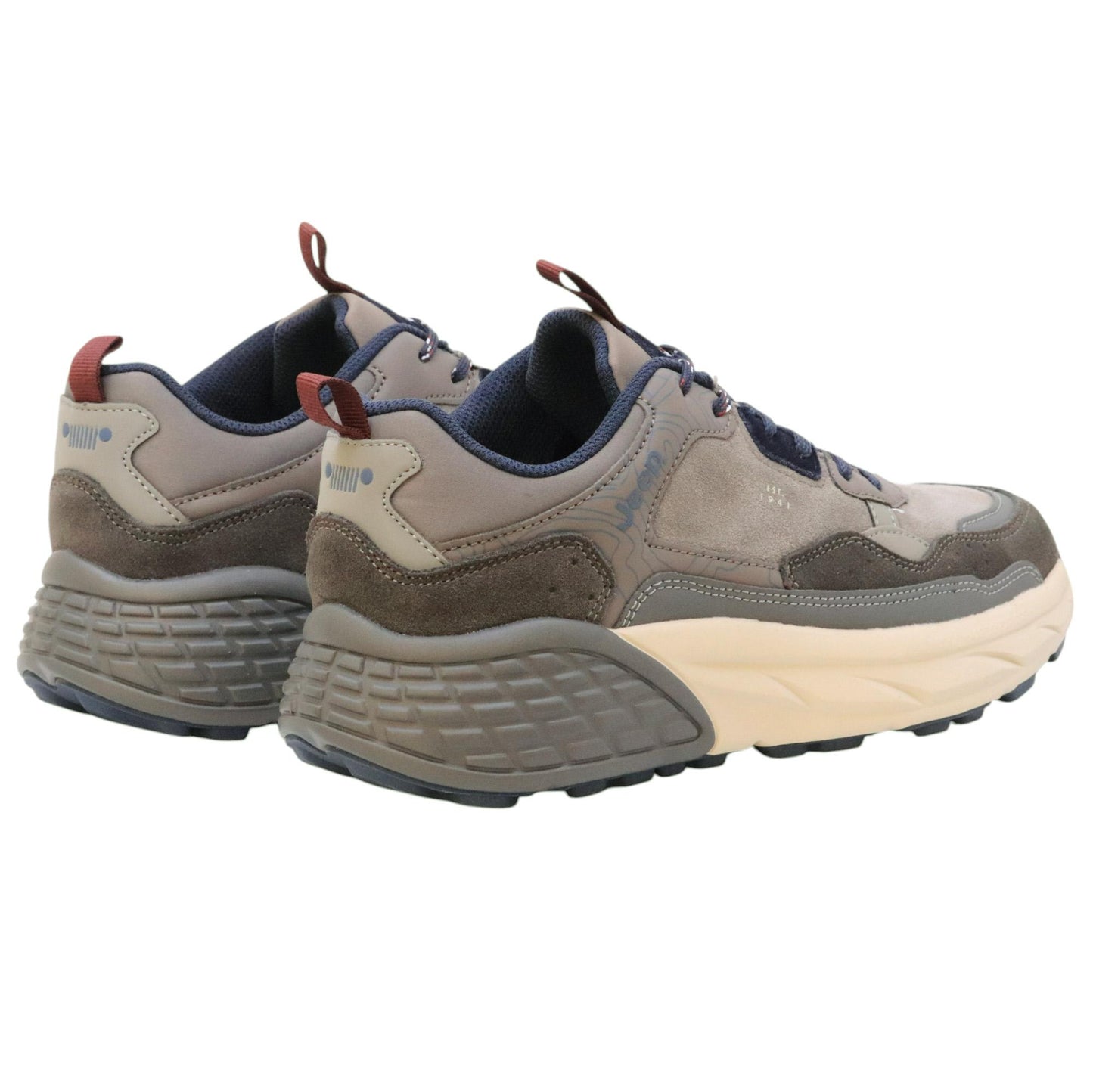 Jeep Footwear Groove sneaker uomo in pelle scamosciata giriga 