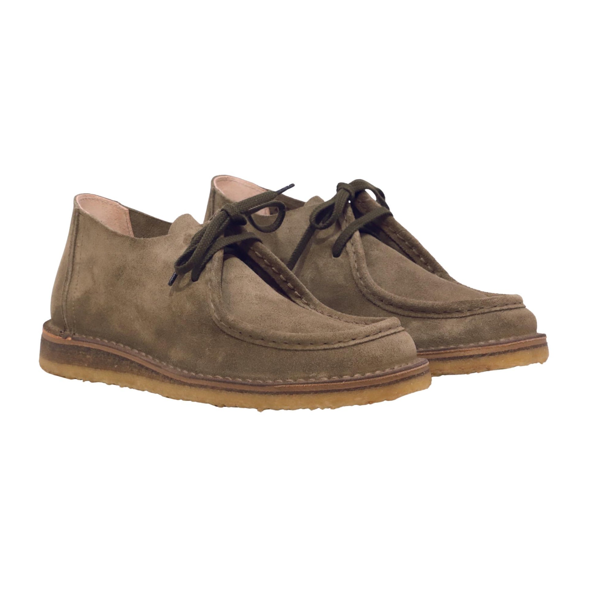 Astorflex Beeneflex 326 polacchino uomo in camoscio verde militare con suola in para 