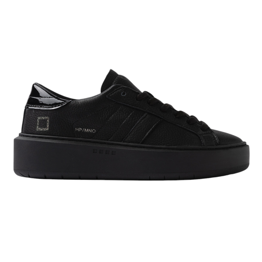 DATE Hill Platform Mono Black HP MN BK sneaker donna in pelle nera 