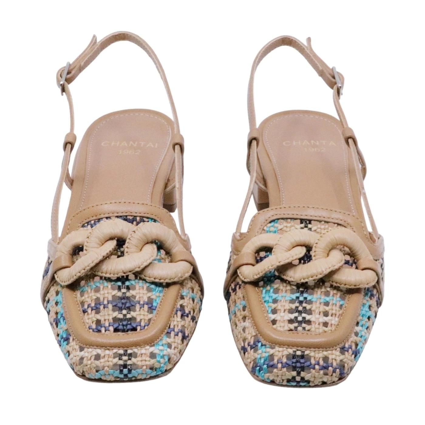 Slingback donna Chantal 2266 in pelle nocciola 