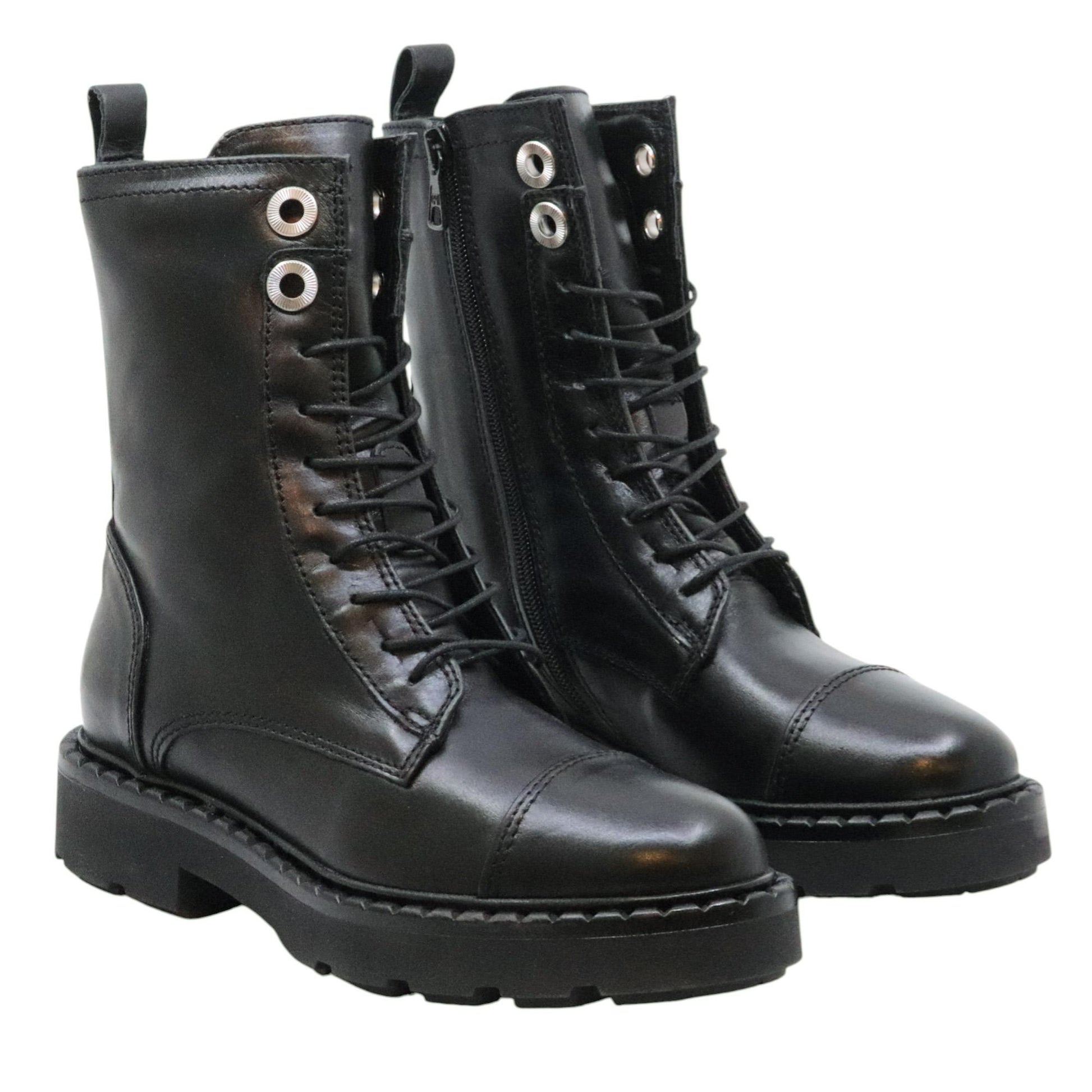 MJUS L88208 anfibio donna in pelle nera 
