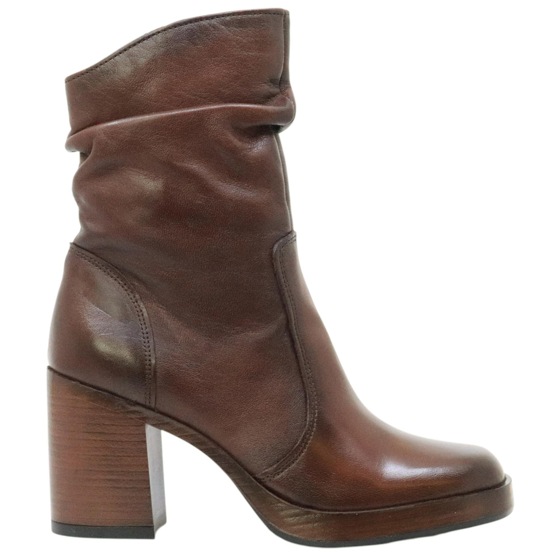 MJUS Mailey P96227 stivaletto donna in pelle marrone cioccolato 