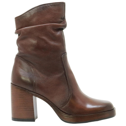 MJUS Mailey P96227 stivaletto donna in pelle marrone cioccolato 