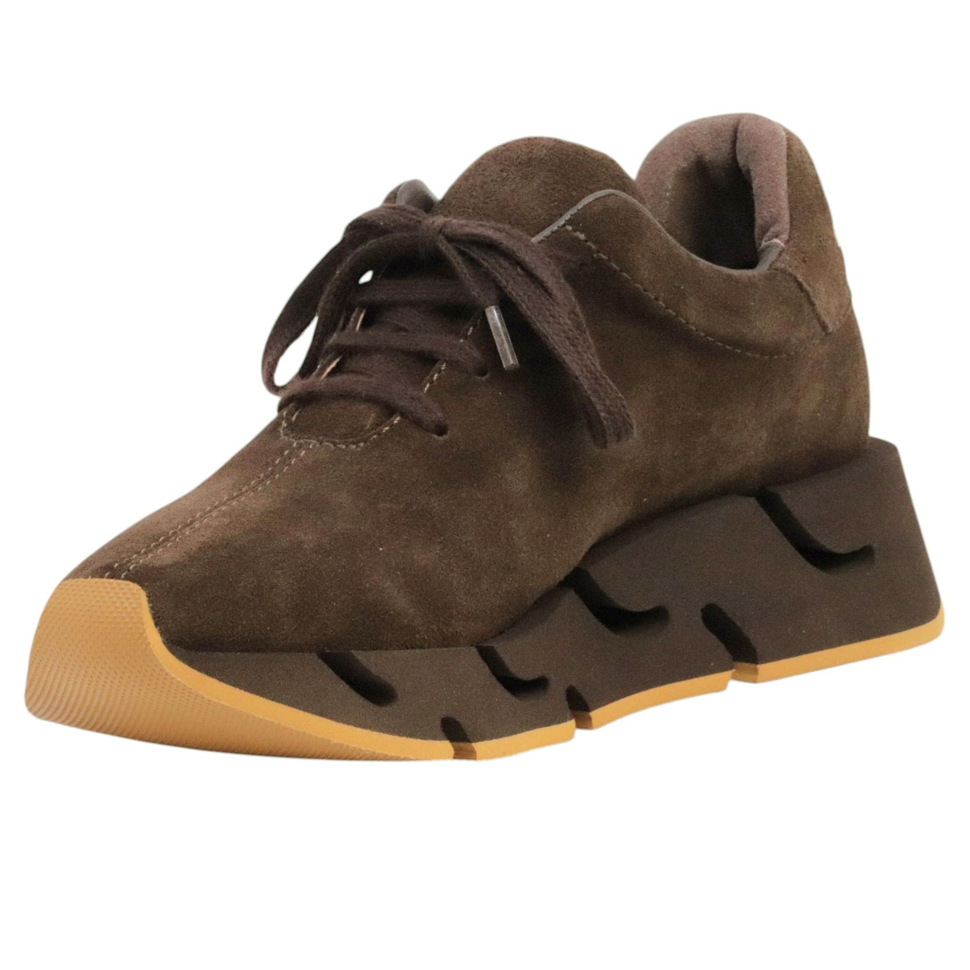 Paloma Barceló Pia sneaker donna in camoscio marrone 