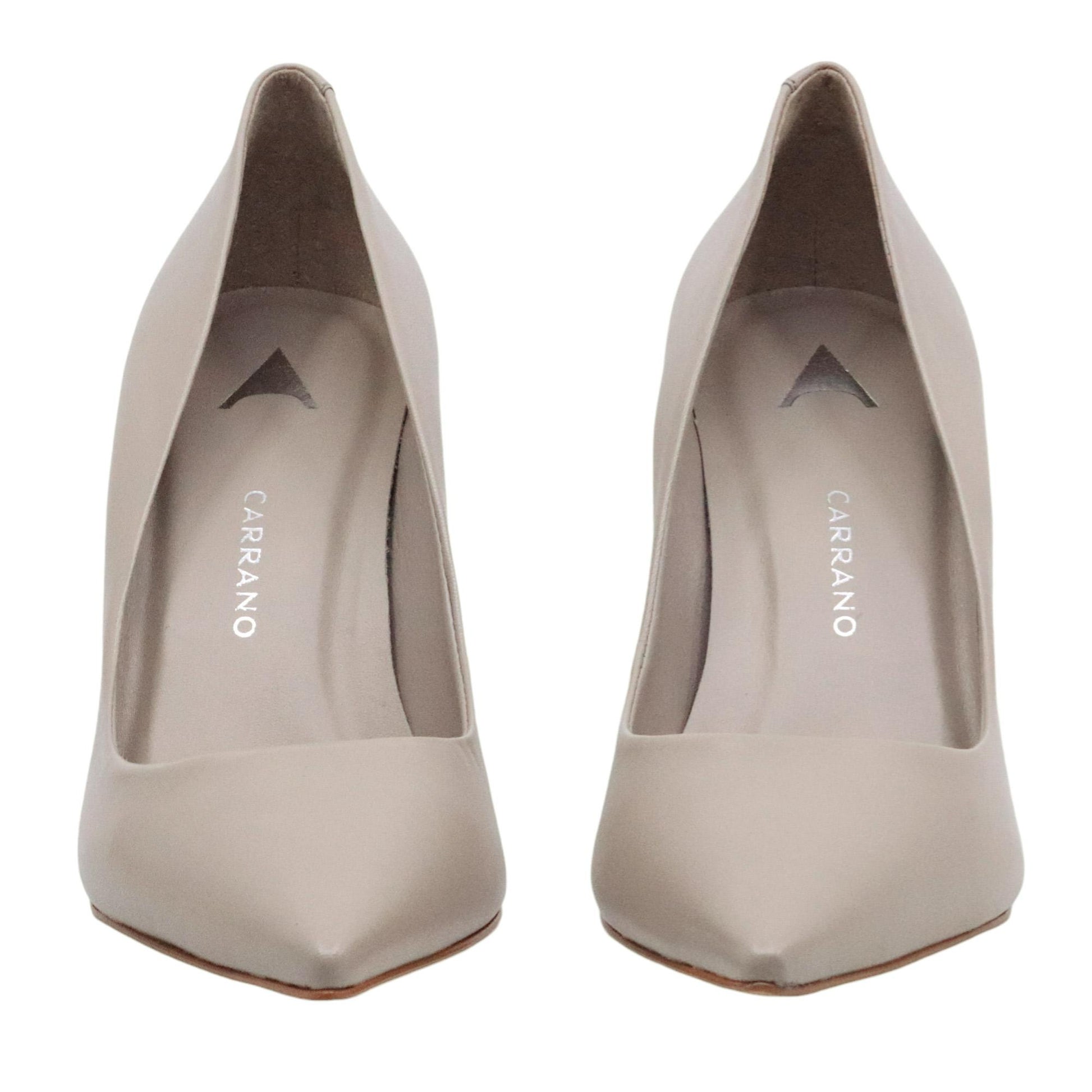 Décolleté donna Carrano in pelle di colore grigio 