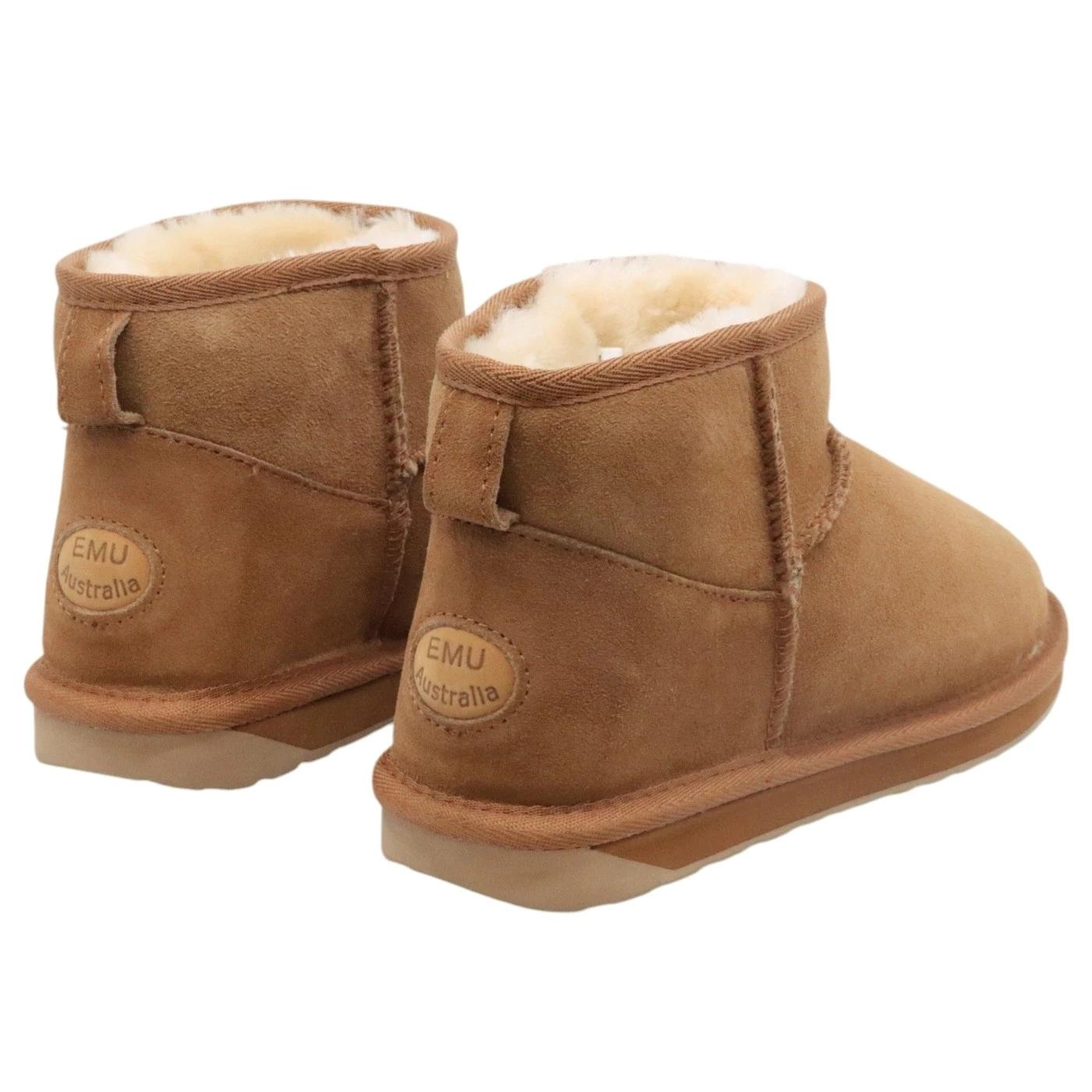 Emu Australia Stinger Micro stivaletti donna in montone marrone castagna STINGERMIC10937-CHENUTCHESTNUT EMU AUSTRALIA