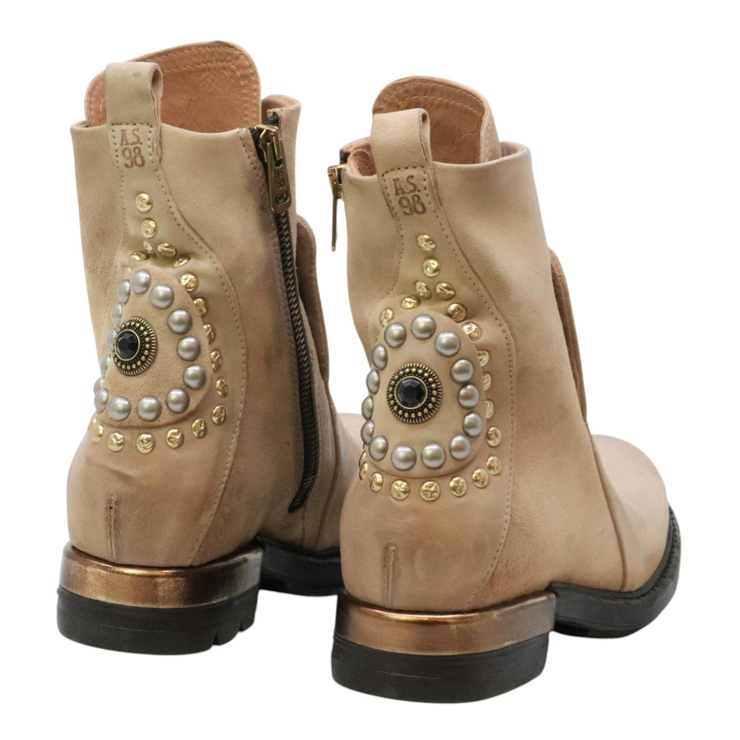 AS98 Aria B80231 anfibio donna in pelle beige chiaro<BR/> 