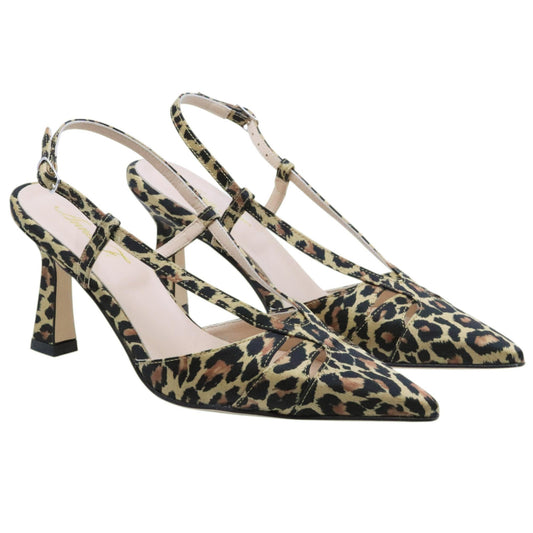 Slingback donna Anna F 1863 in tessuto maculato 