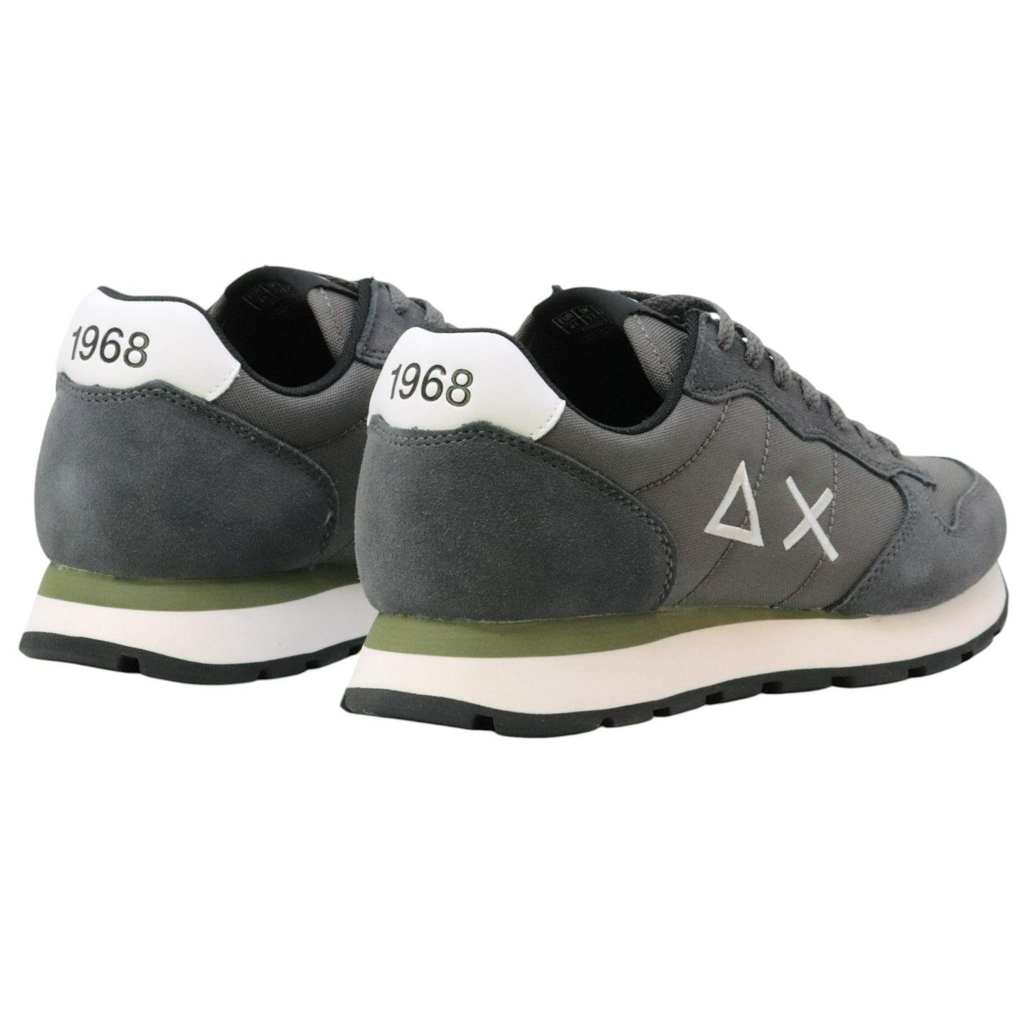 SUN68 Tom Nylon Suede Z45101 sneaker uomo in nylon e suede grigio scuro 