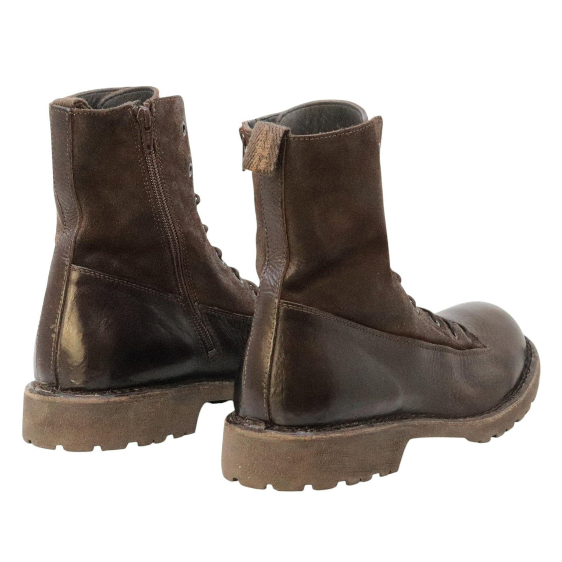 Moma G54509 anfibio allacciato uomo in pelle marrone 