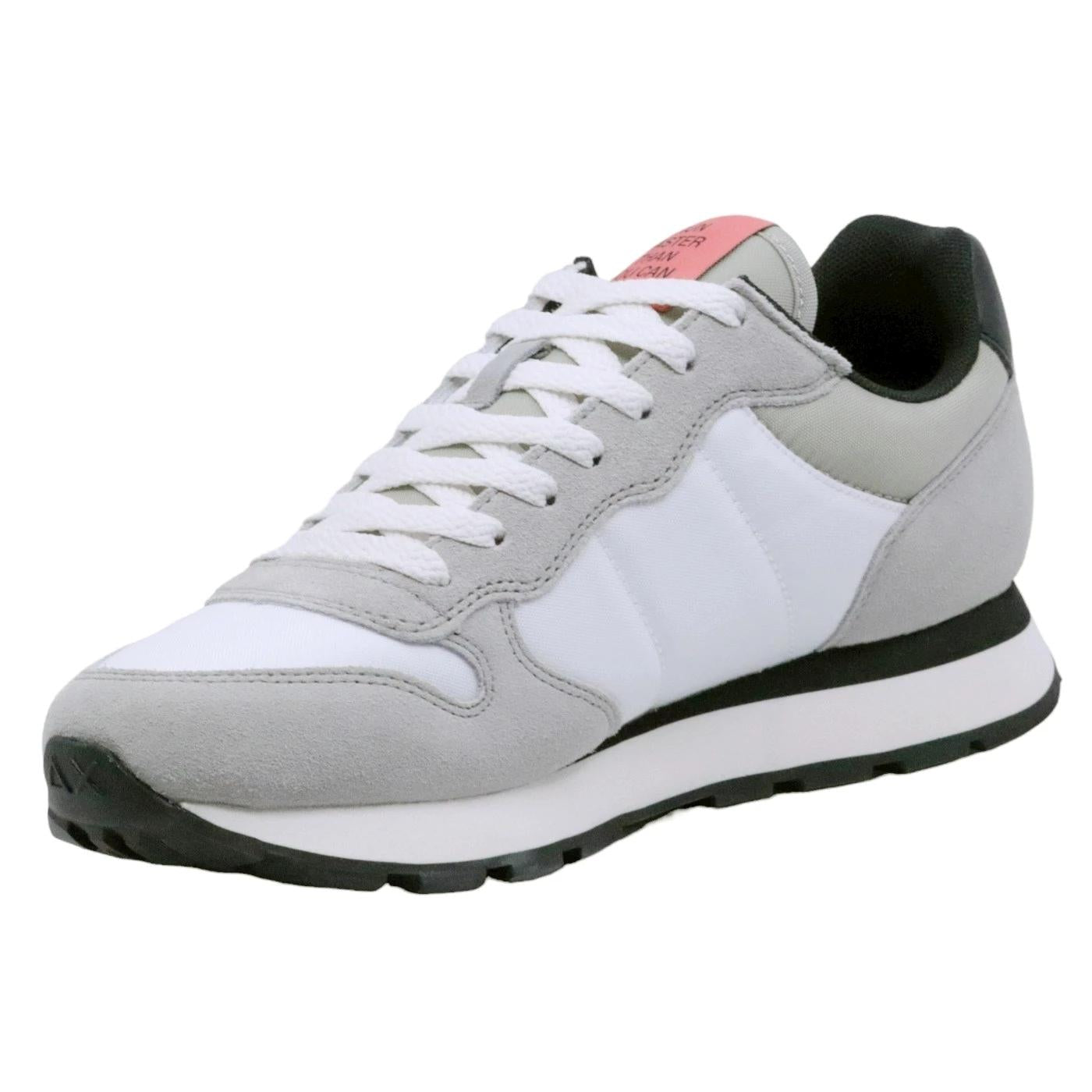 Sneaker uomo Sun68 Tom Color Z34106 tessuto bianco e camoscio grigio 