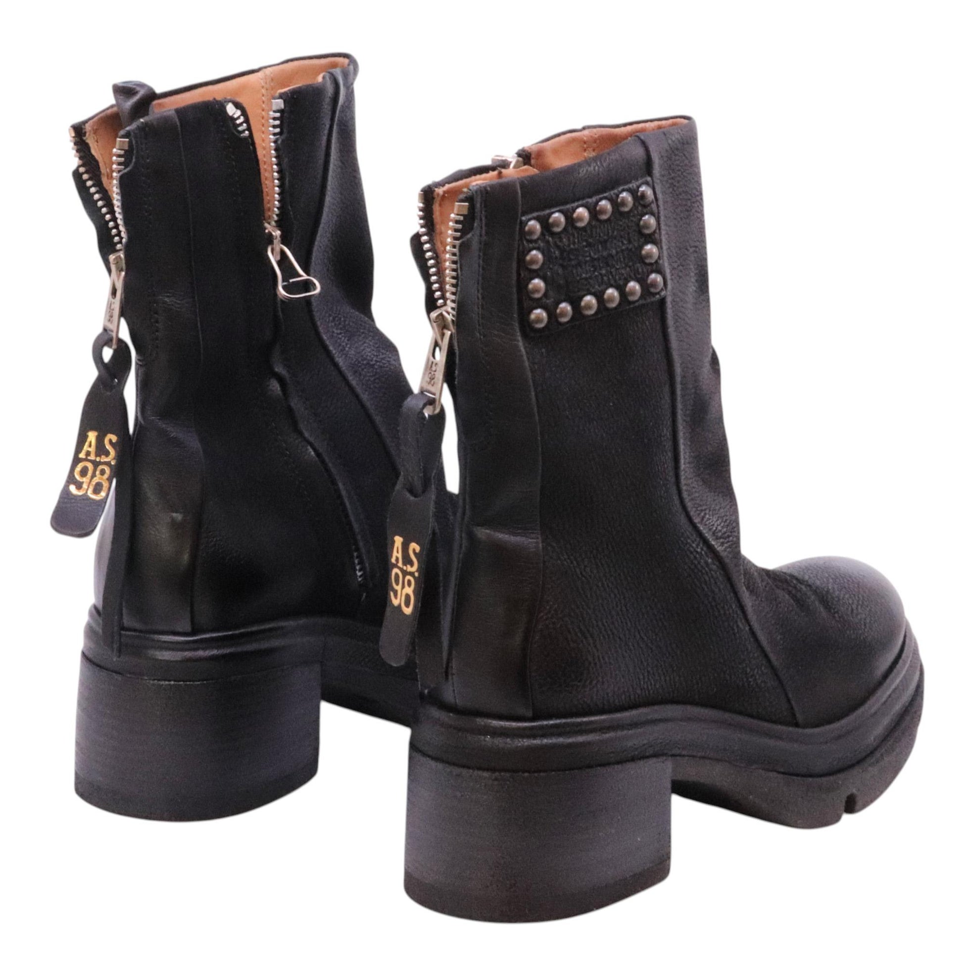 AS98 Eclipse A89227 stivaletto donna in pelle nera 