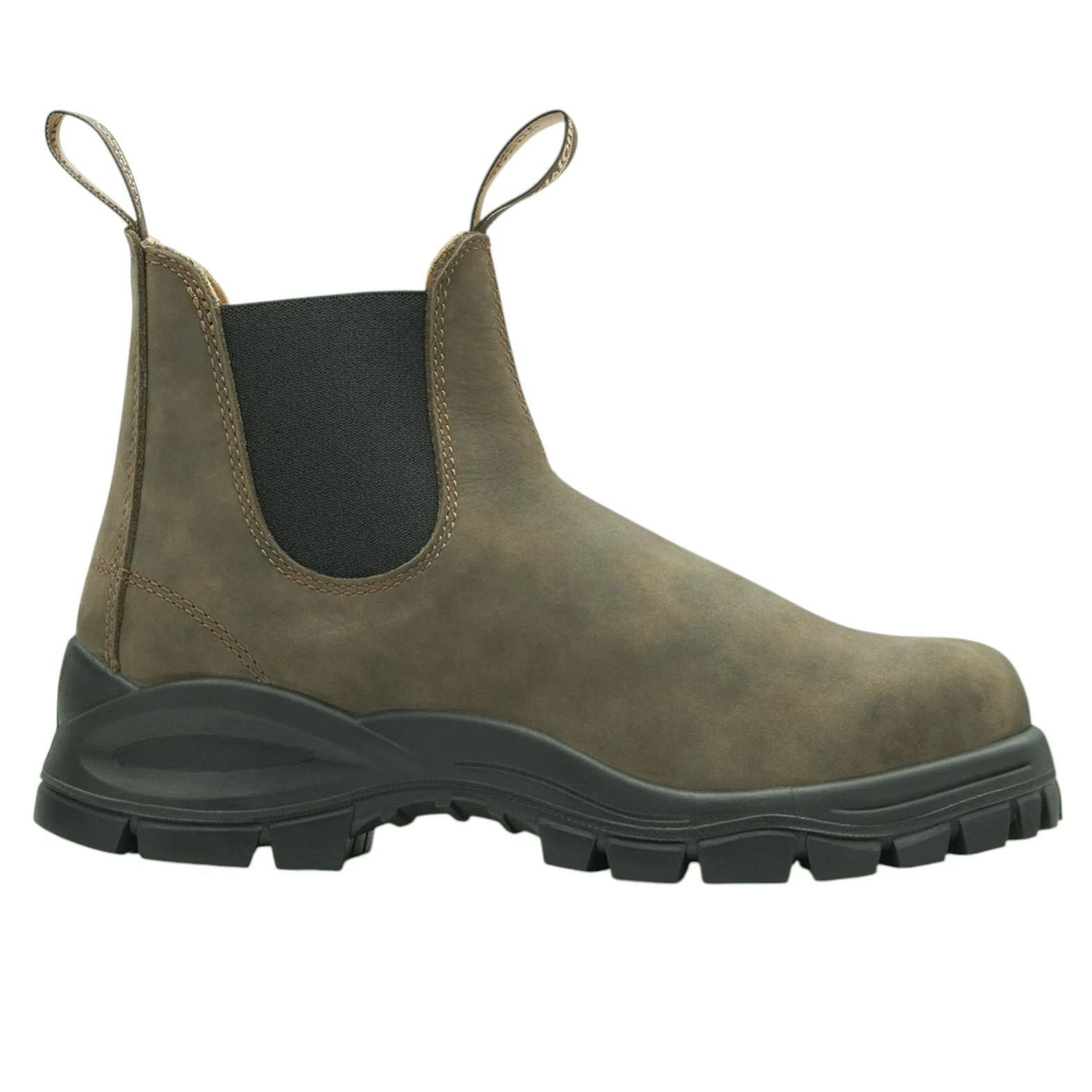 Blundstone 2239 lug boot uomo in pelle marrone rustico 
