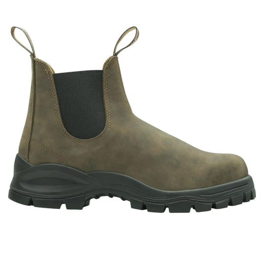 Blundstone 2239 lug boot uomo in pelle marrone rustico 