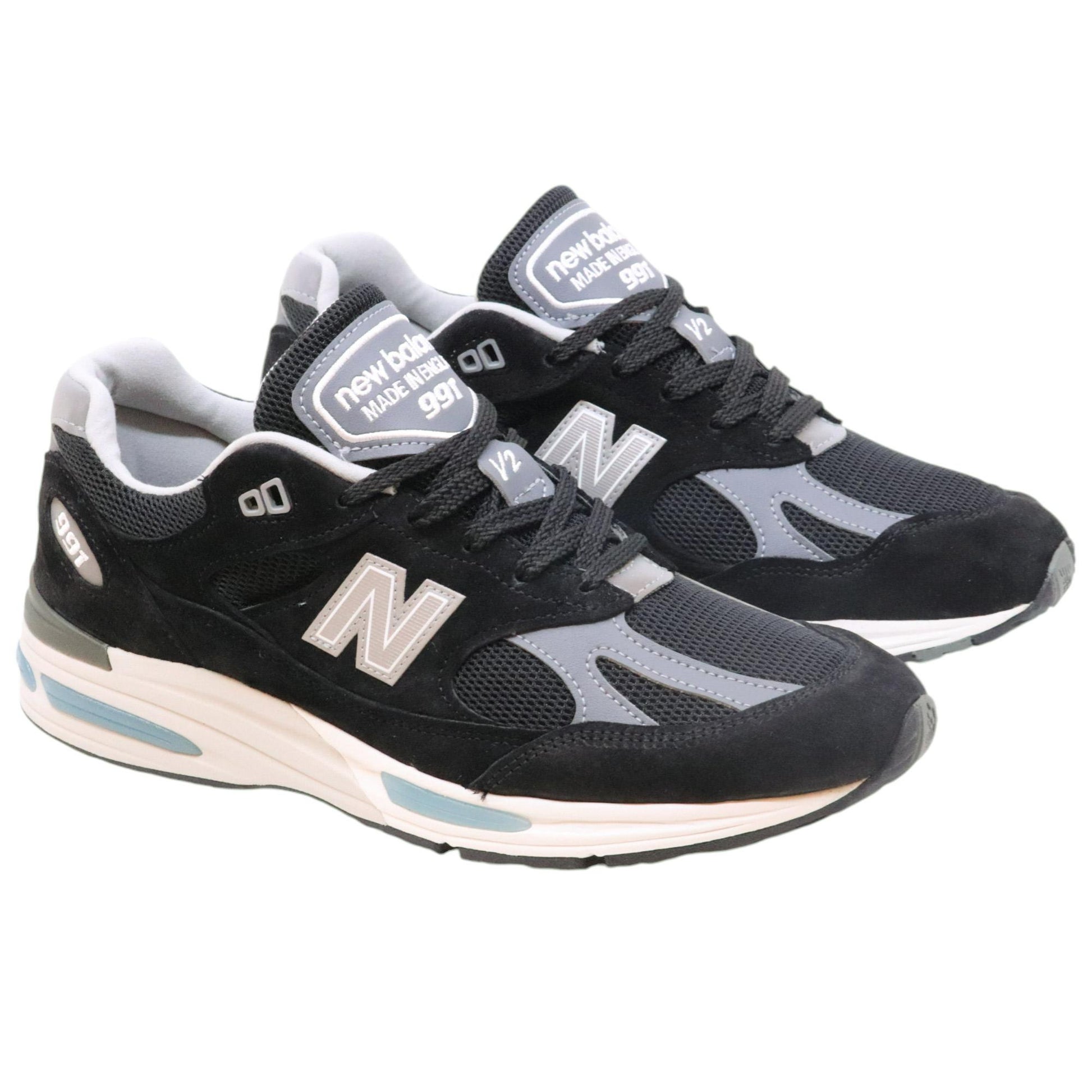New Balance 991 sneaker unisex in tessuto e camoscio nero 