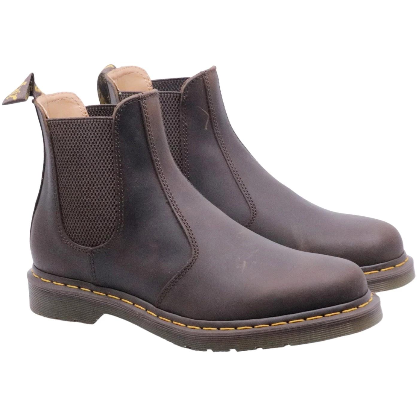 Dr. Martens 2976 YS Crazy Horse Beatles unisex in pelle marrone scuro 