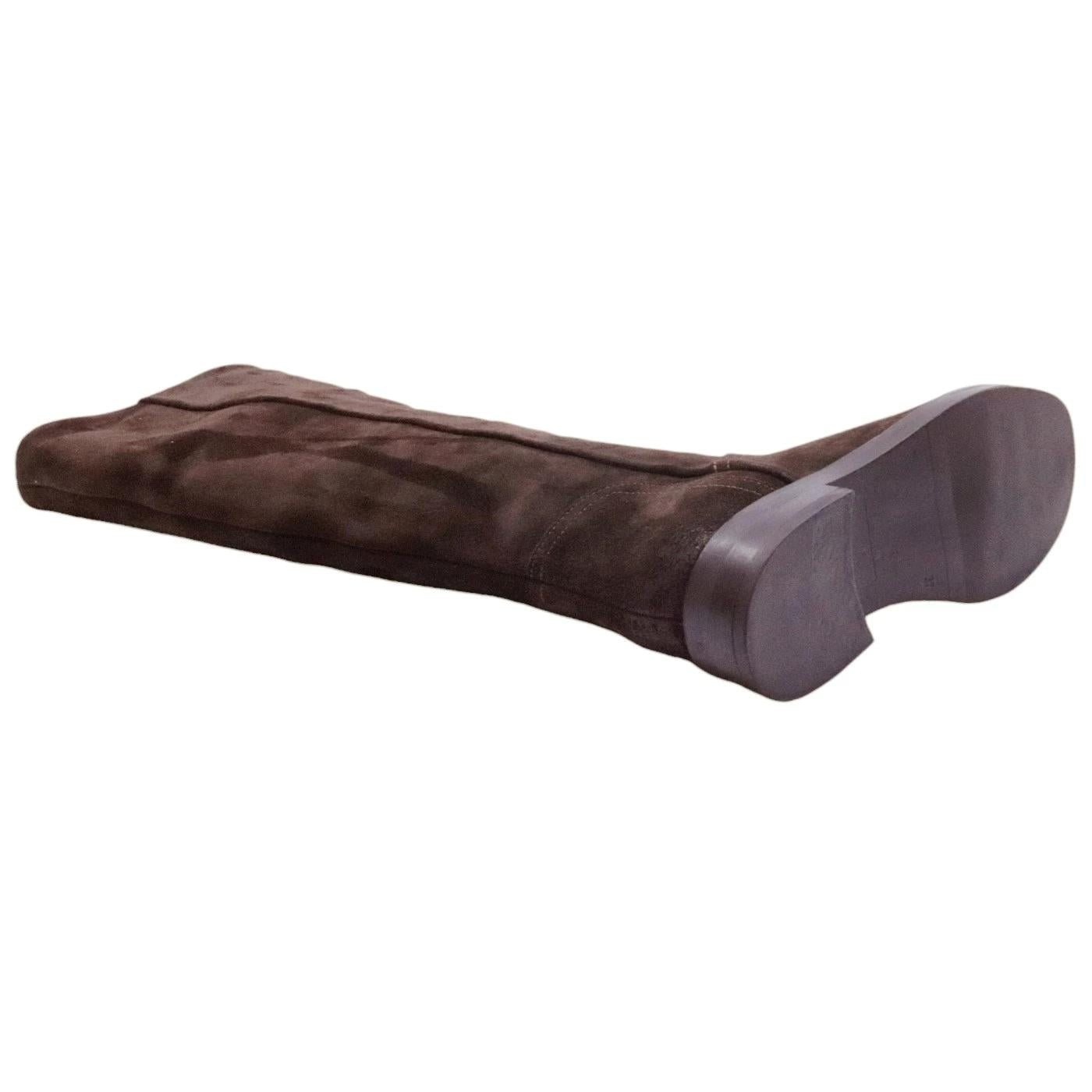 Curiositè 2628 stivale donna in camoscio marrone 