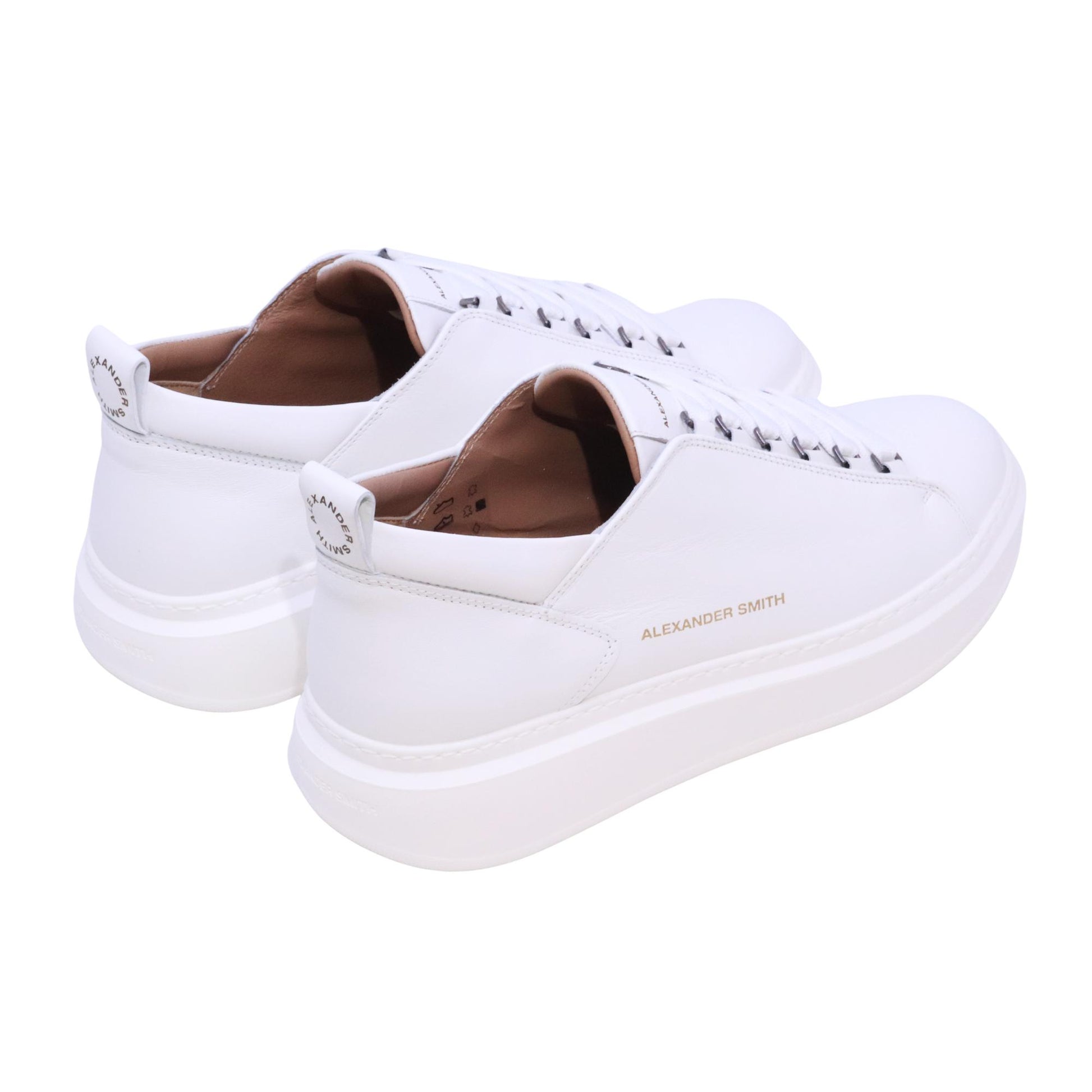 Alexander Smith Wembley sneaker uomo in pelle bianca 