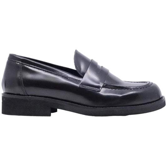 Mocassino donna Ranyé 250 in pelle spazzolata nera 