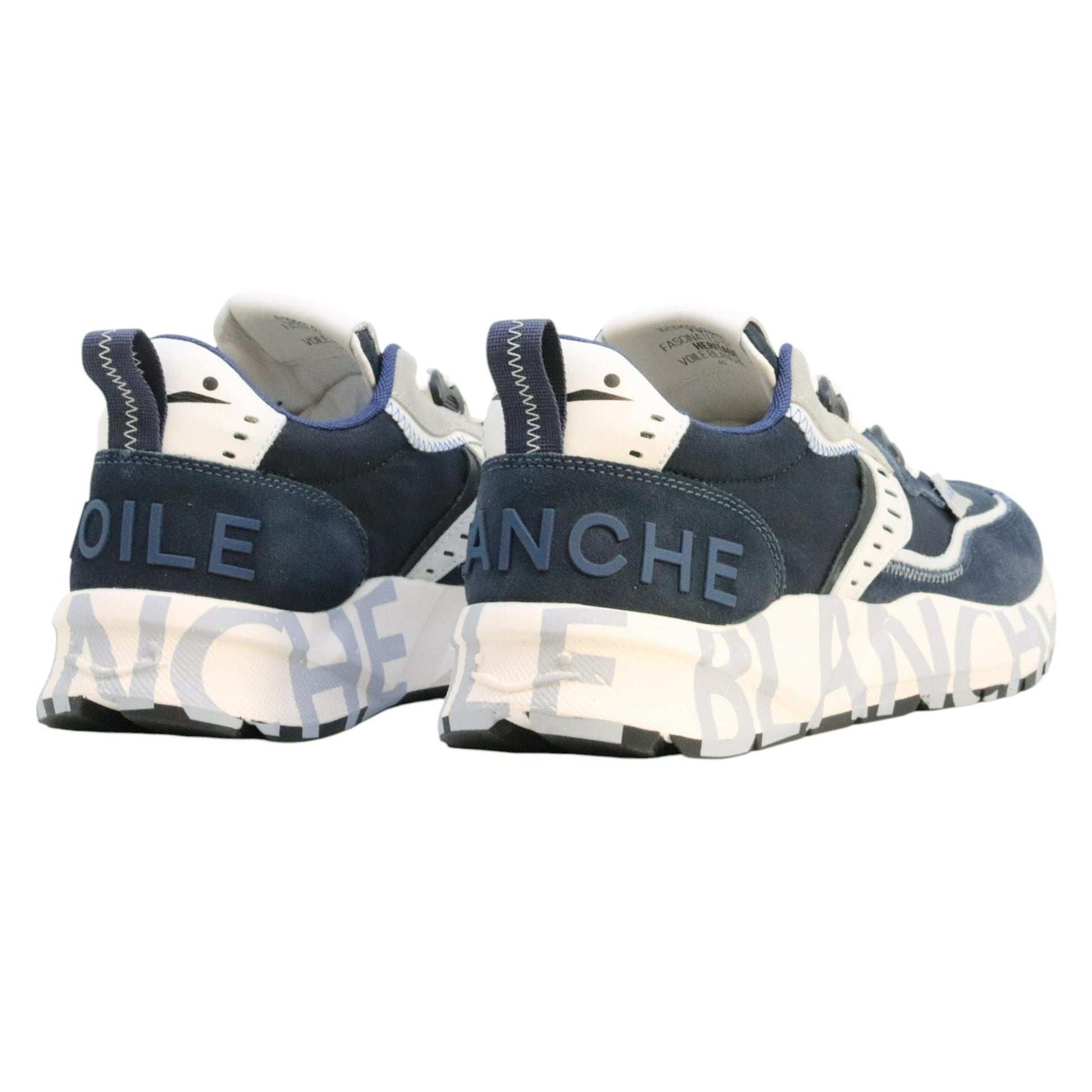Voile Blanche Club 01 Sneaker uomo in camoscio blu 