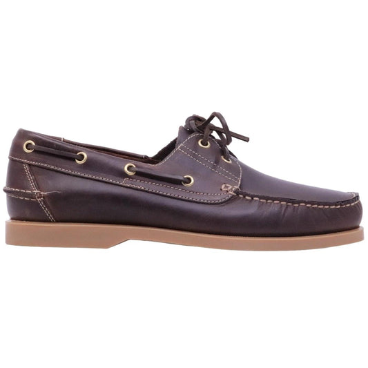 Scarpa da barca Antica Cuoieria 22317 in pelle Testa di moro 