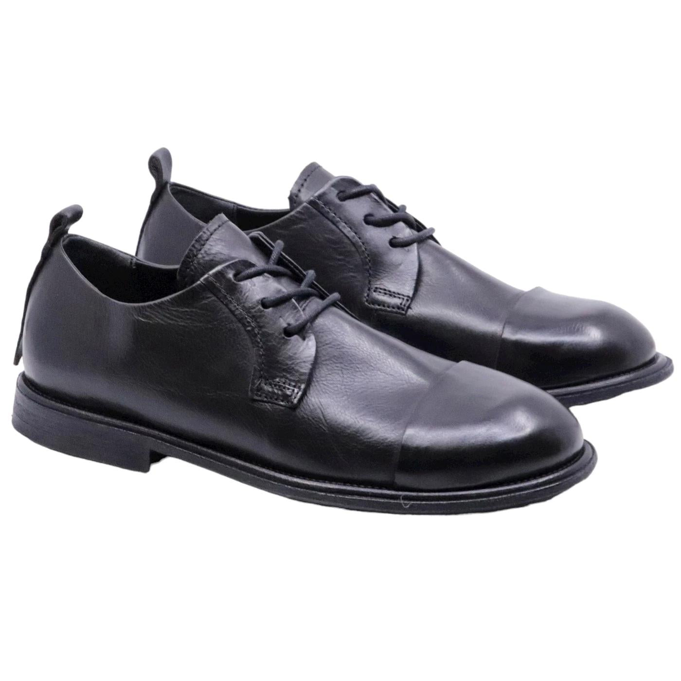 AS98 Antol U97105 scarpa allacciata uomo in pelle nera 
