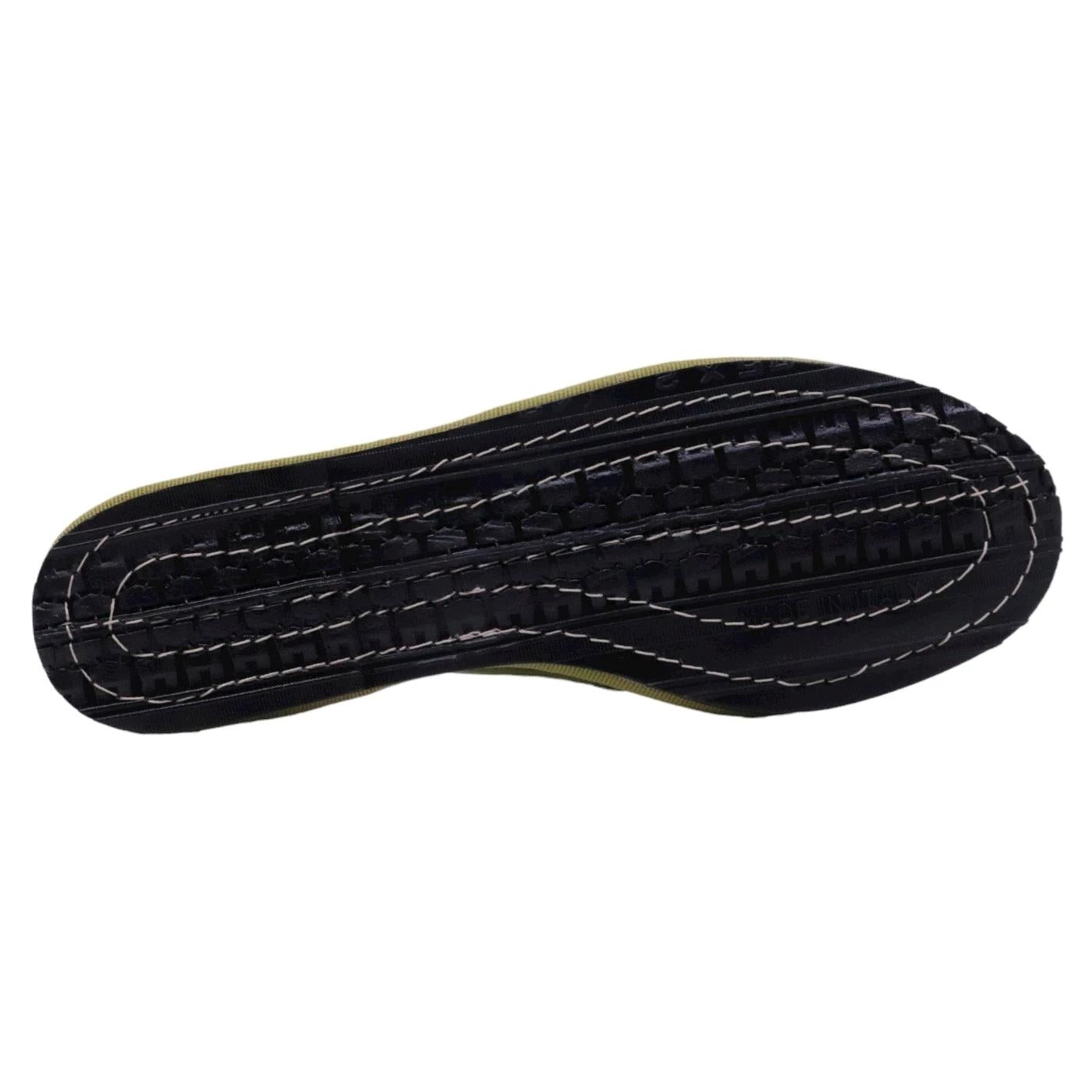 Scarpa Friulana donna Jaffè 125 in velluto verde acido 