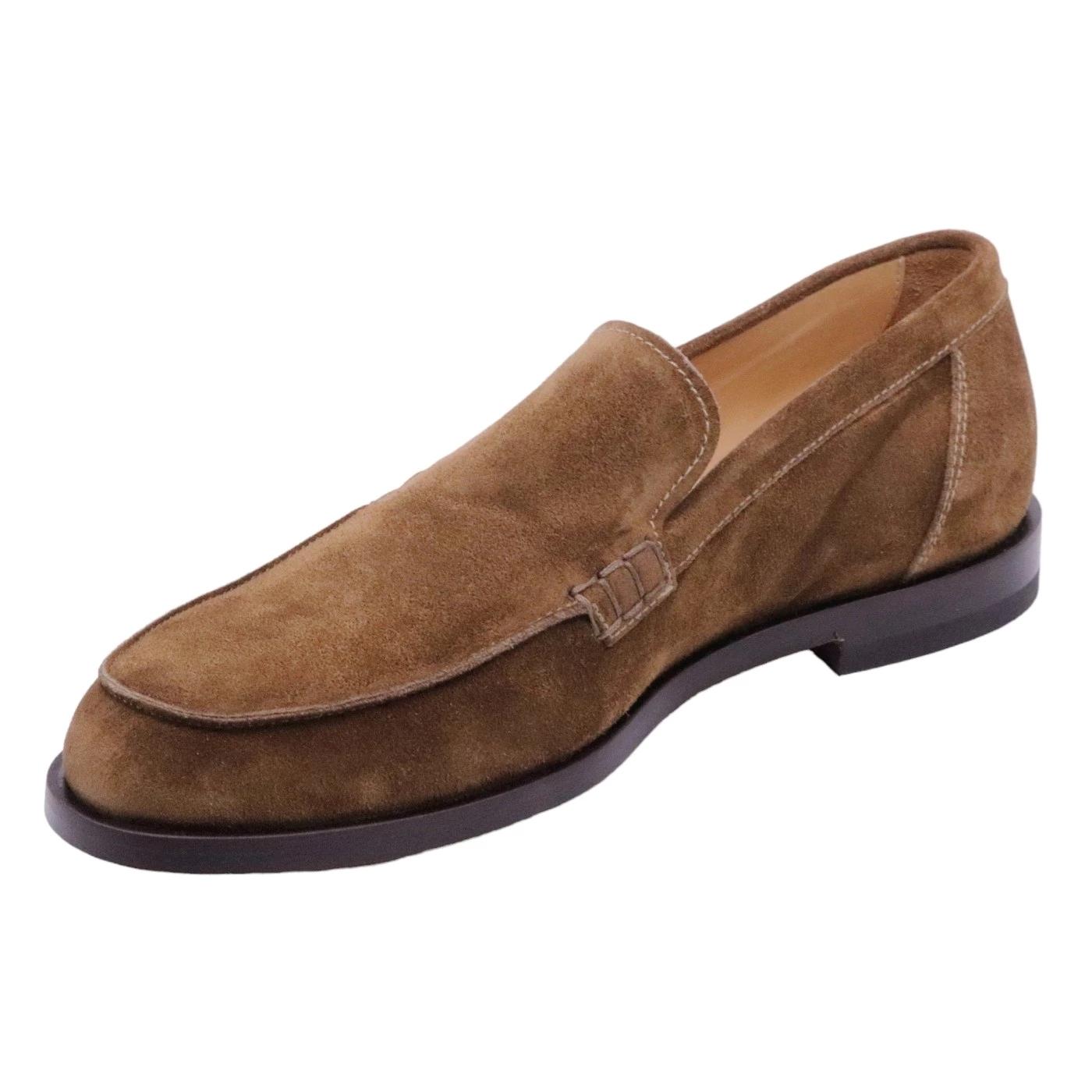 Mocassino uomo Mille 885 Glasgow in camoscio marrone sigaro 