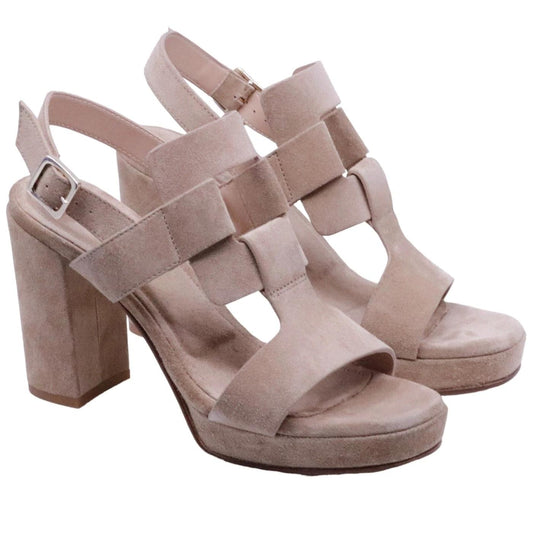 Sandalo donna Triver Flight 508 in camoscio sabbia 