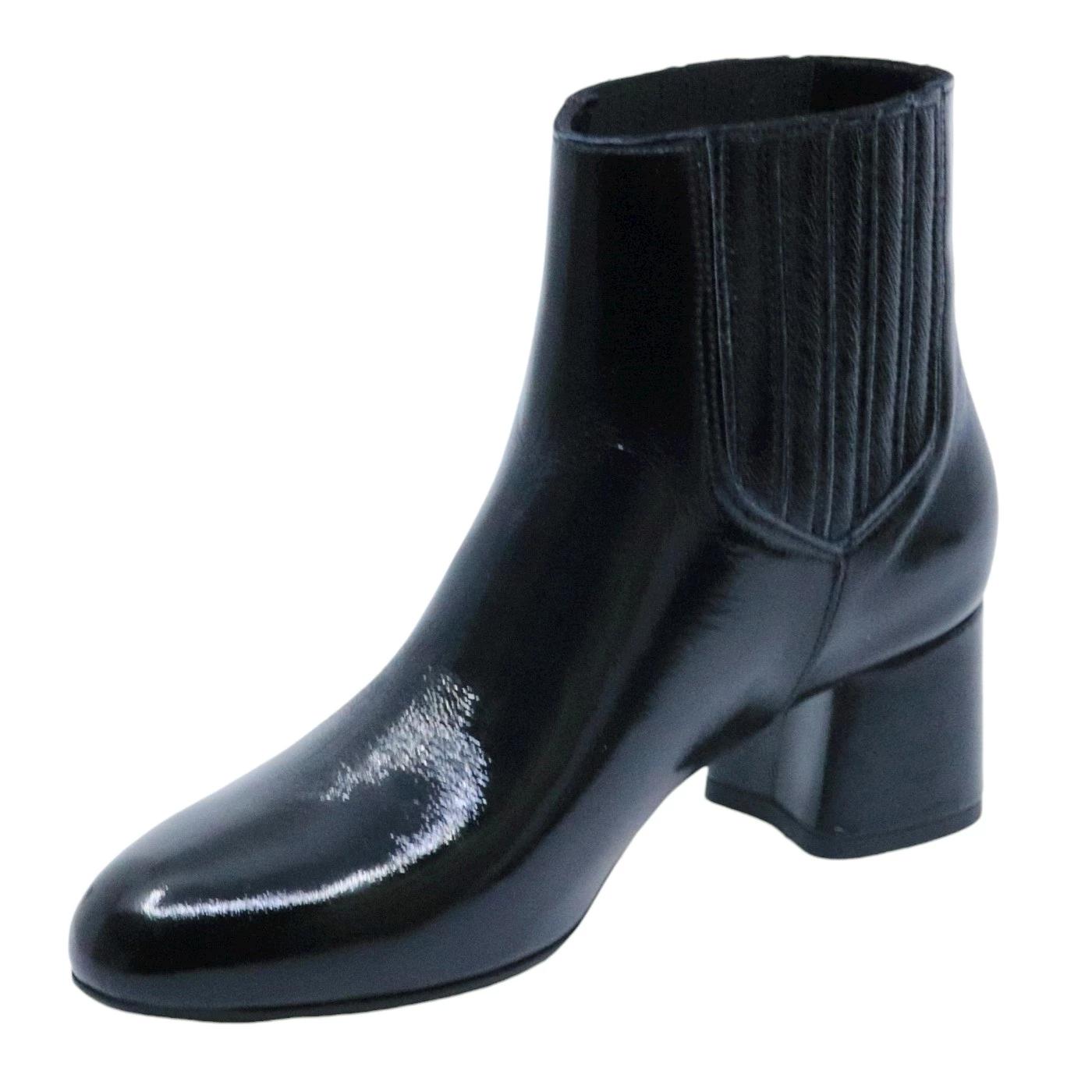 Stivaletto donna Anna F 9939 in naplak nero 