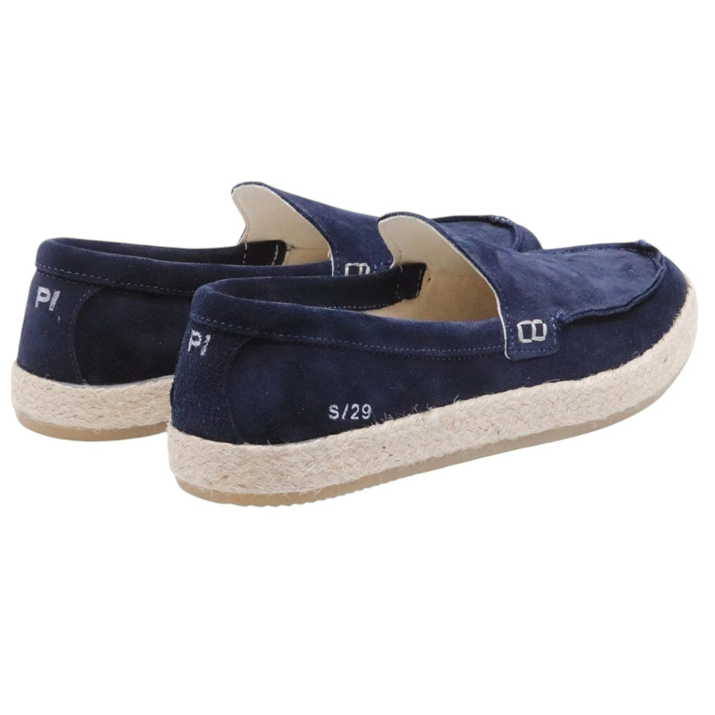 Mocassino slip on uomo Panchic S29 in camoscio blu notte 