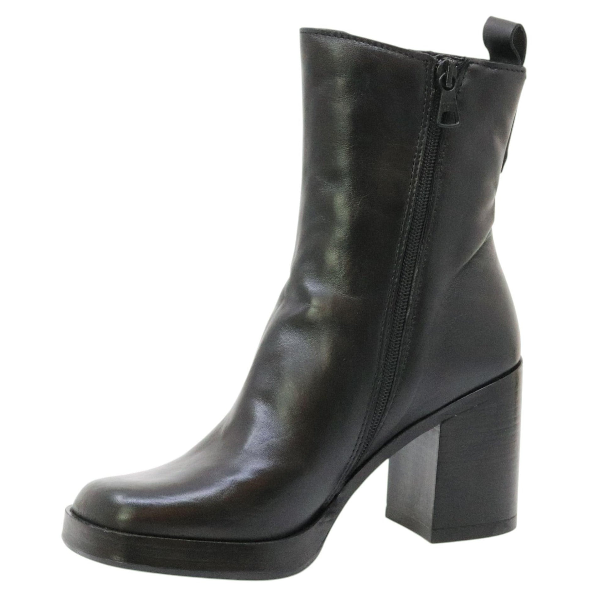 MJUS Maddalena P96212 stivaletto donna in pelle nera 