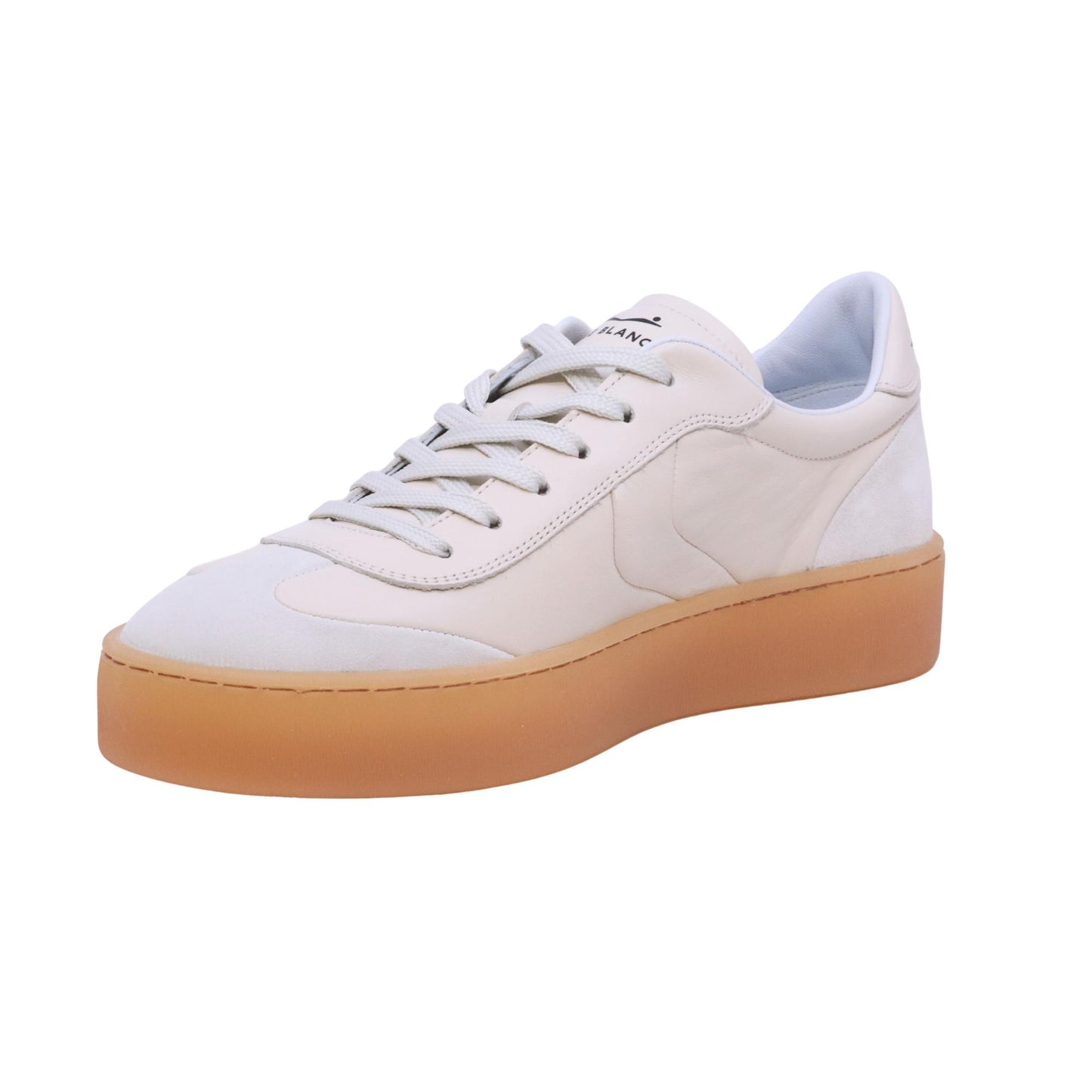 Voile Blanche Mind 02 sneaker uomo in pelle bianca e camoscio 