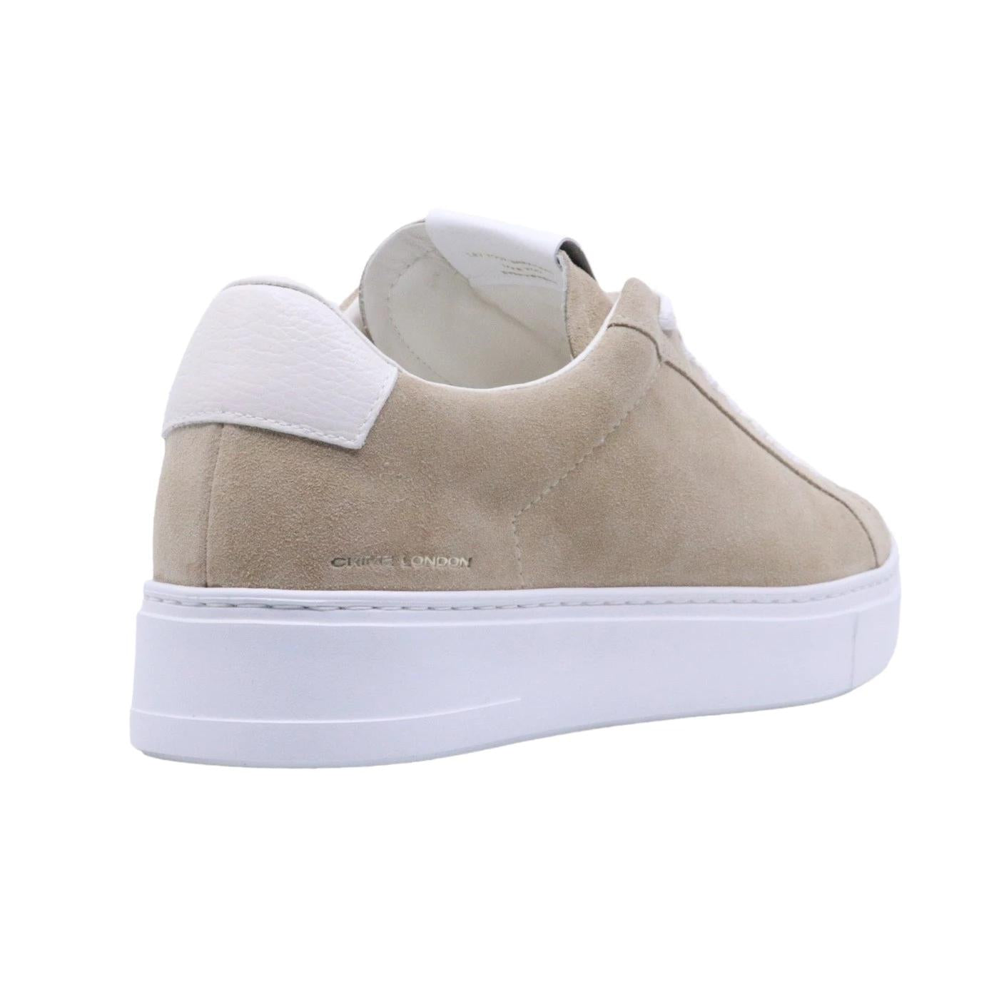 Sneaker uomo Crime London modello Extralight in morbido camoscio beige 