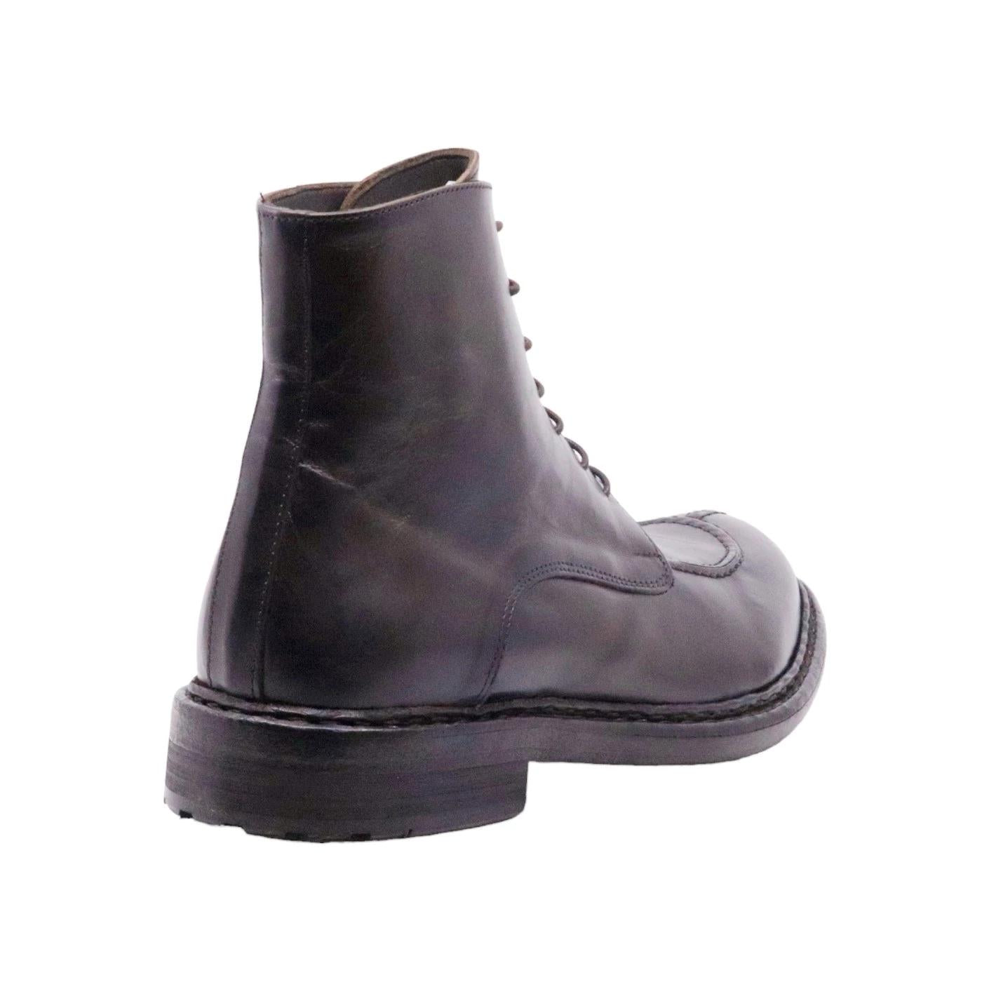 Stivaletto da uomo Crispiniano in pelle di colore marrone 