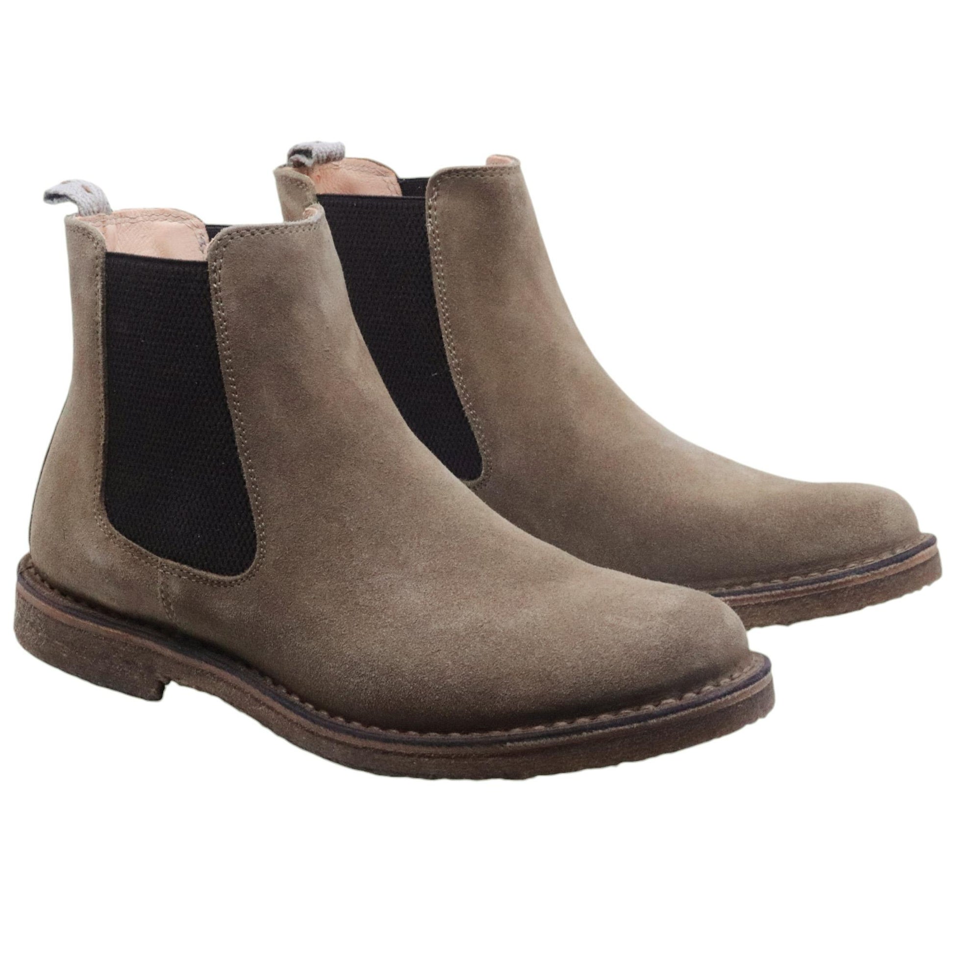 Astorflex Bitflex 604 chelsea boot uomo in camoscio taupe 
